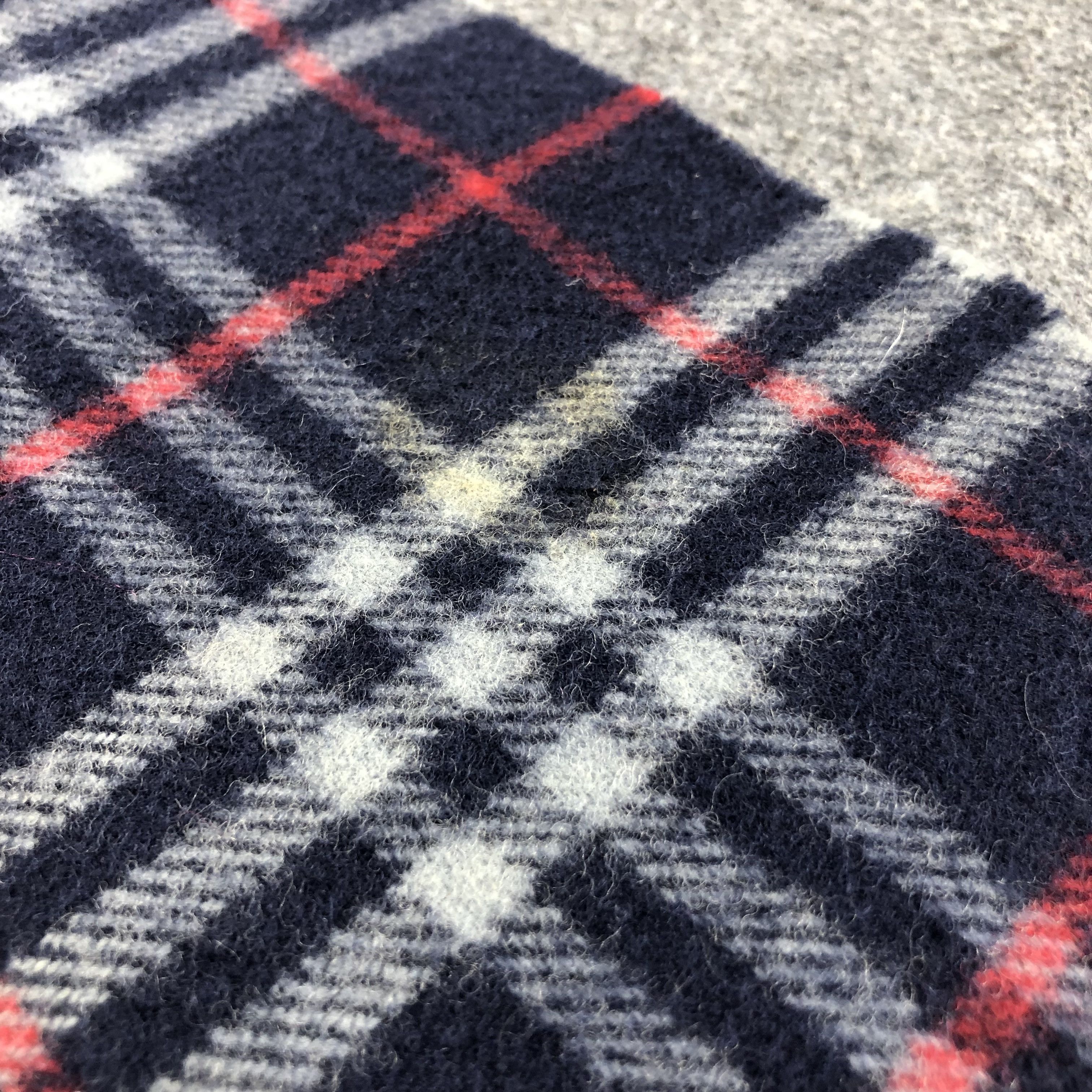 Burberry Burberrys Nova Check Blue Wool Scarf Muffler V900 Size ONE SIZE - 9 Thumbnail