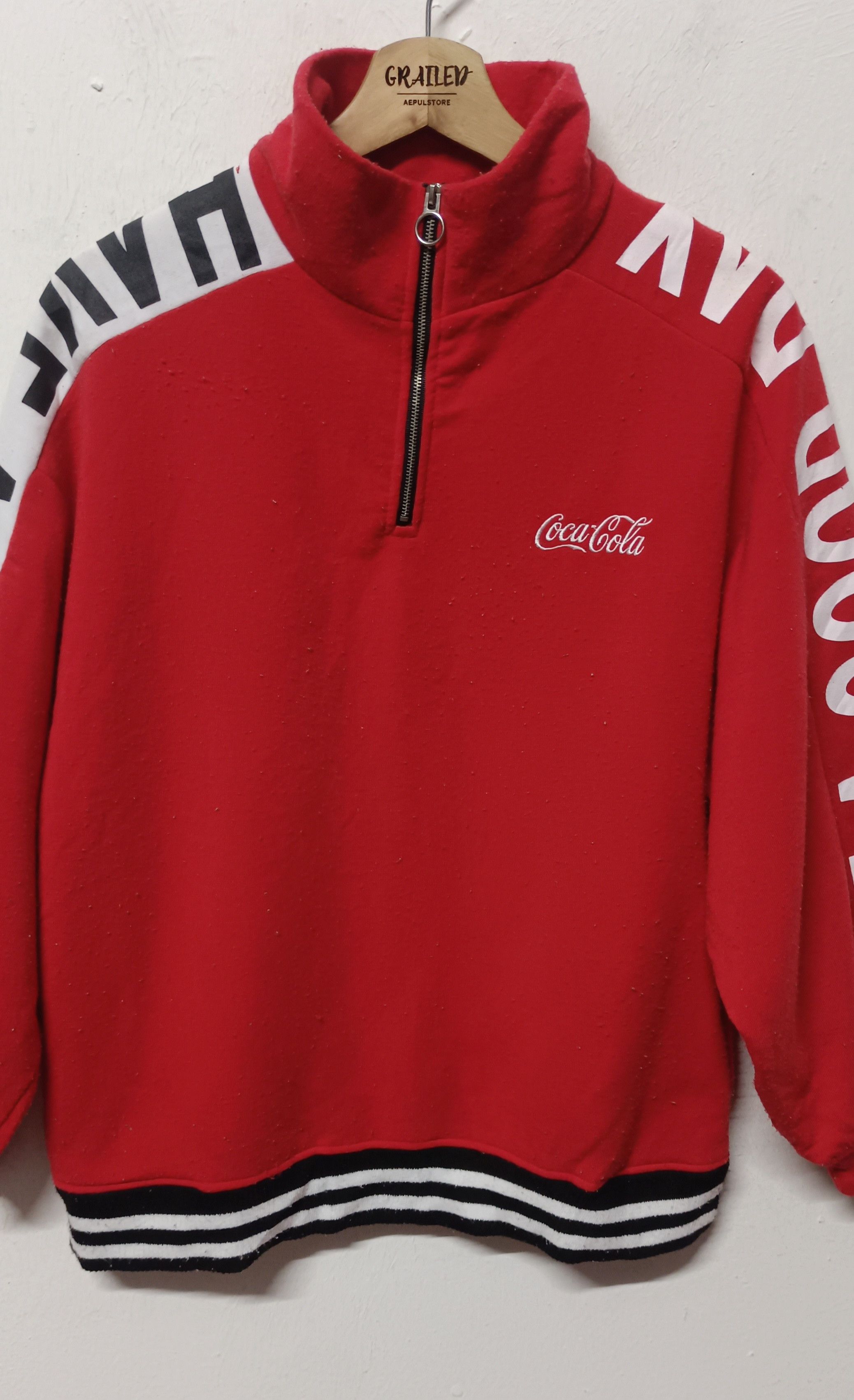 Coca Cola Coca Cola " Have A Good Day" Half Zipper Jacket Size US L / EU 52-54 / 3 - 3 Thumbnail