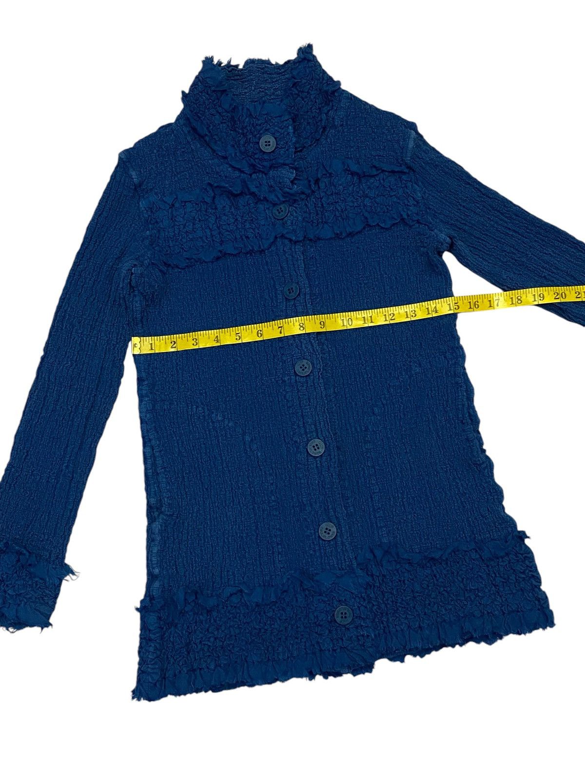 Issey Miyake Me By Issey Miyake Cauliflower Blue Jacket Size M / US 6-8 / IT 42-44 - 18 Thumbnail
