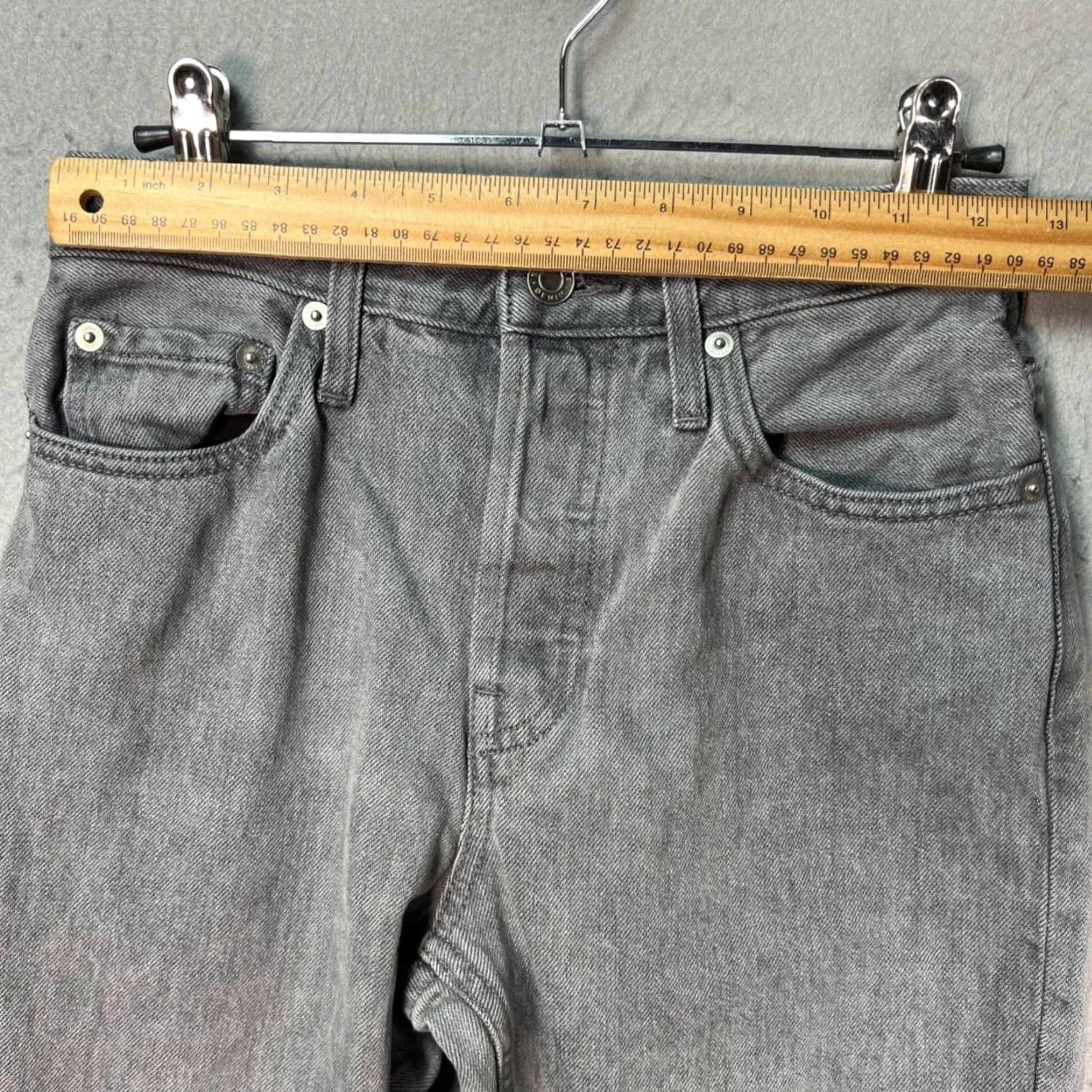 Everlane Everlane Jeans 90s Crop Gray Organic Cotton High-Waisted Womens Size 24 Denim Casual Womens Size 42" / US 20 - 5 Thumbnail