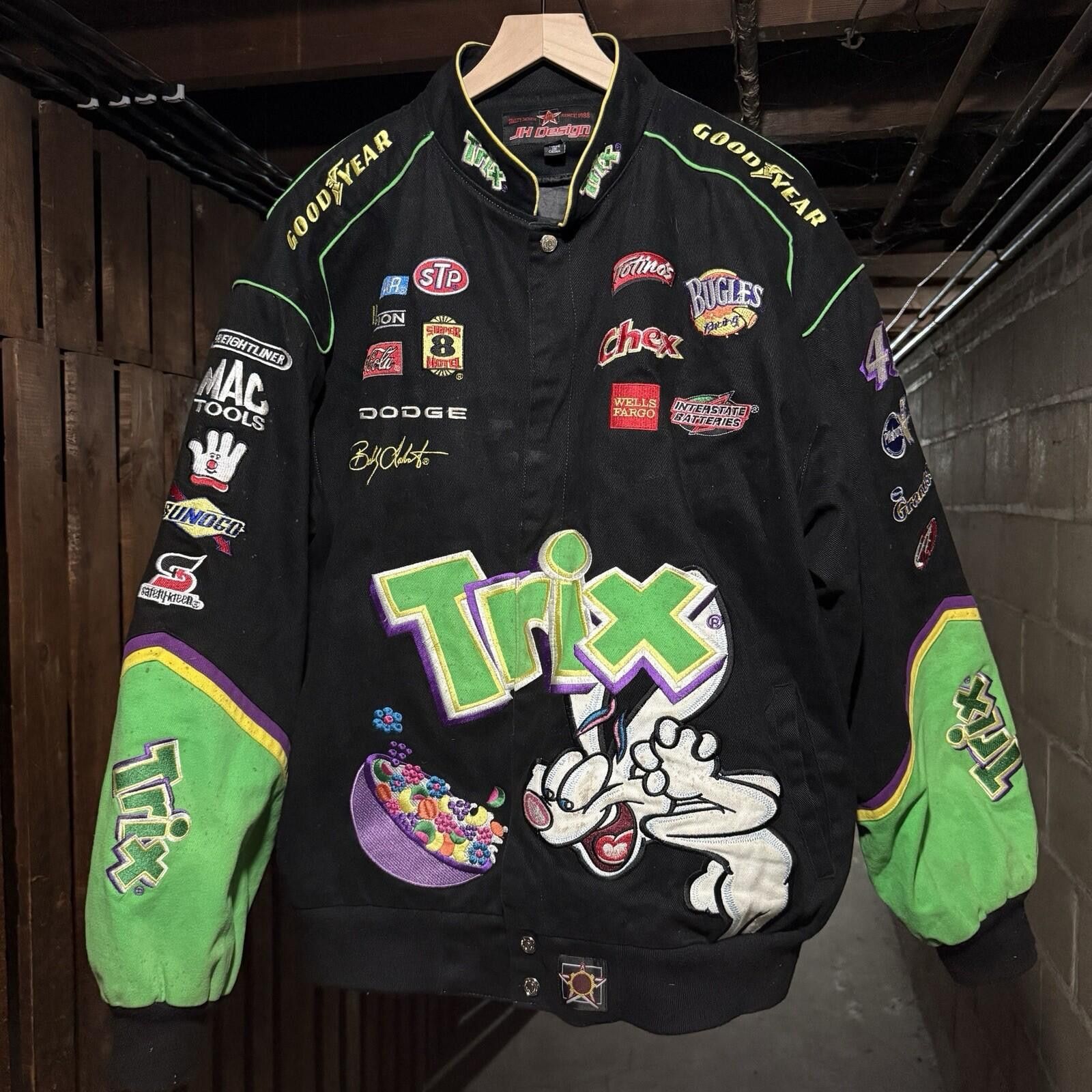 JH Design Vintage Trix NASCAR Jacket Mens XXL JH racing Bobby LaBonte Size ONE SIZE - 1 Thumbnail
