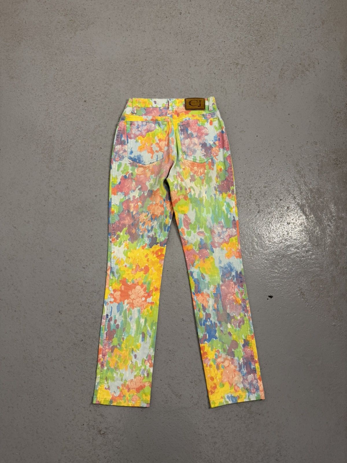 Just Cavalli Vintage Cavalli Jeans Rainbow Overprinted Jeans Size 27" / US 4 / IT 40 - 12 Thumbnail