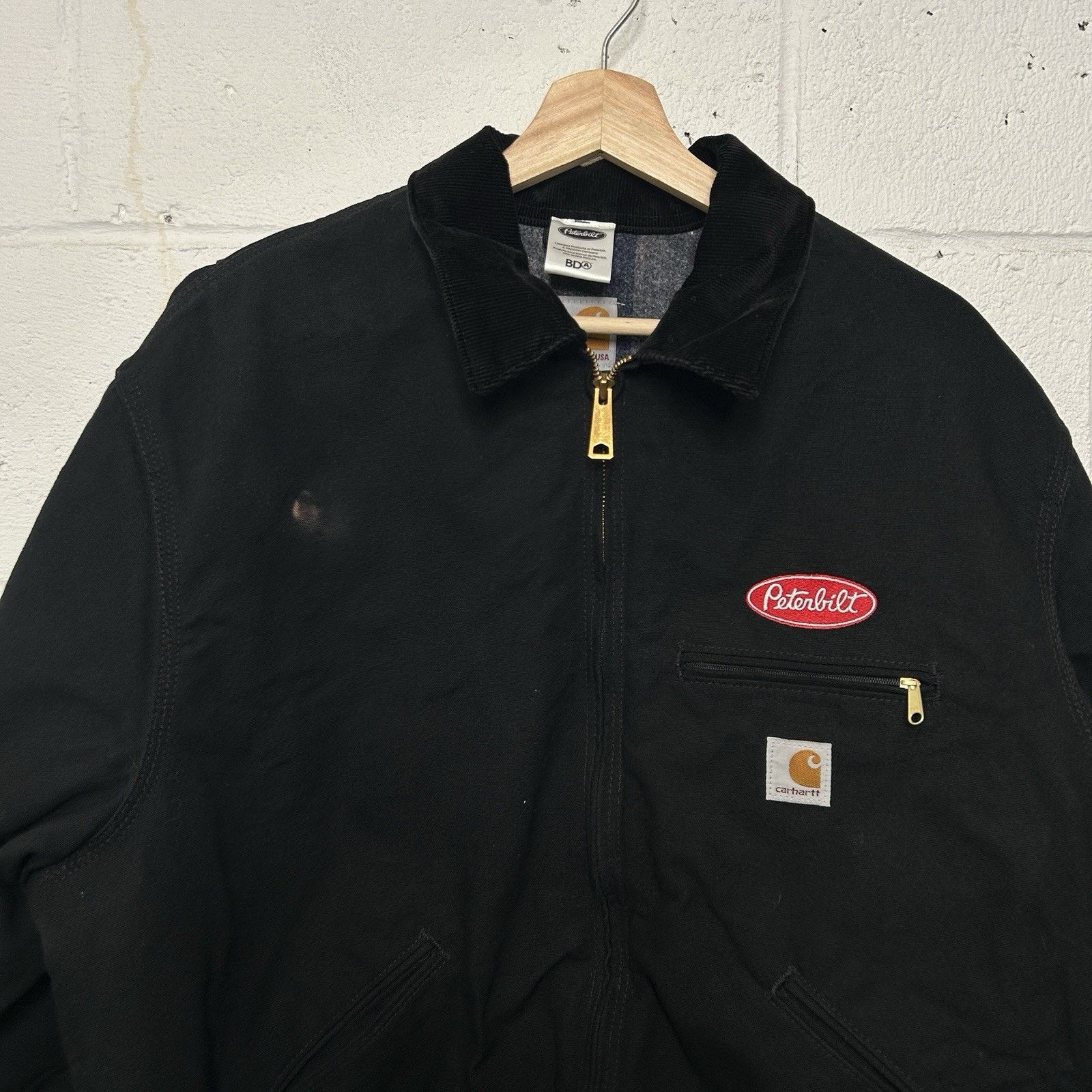 Carhartt Y2K Carhartt Blanket-Lined Detroit Jacket “Black Peterbilt” Size US XL / EU 56 / 4 - 3 Thumbnail