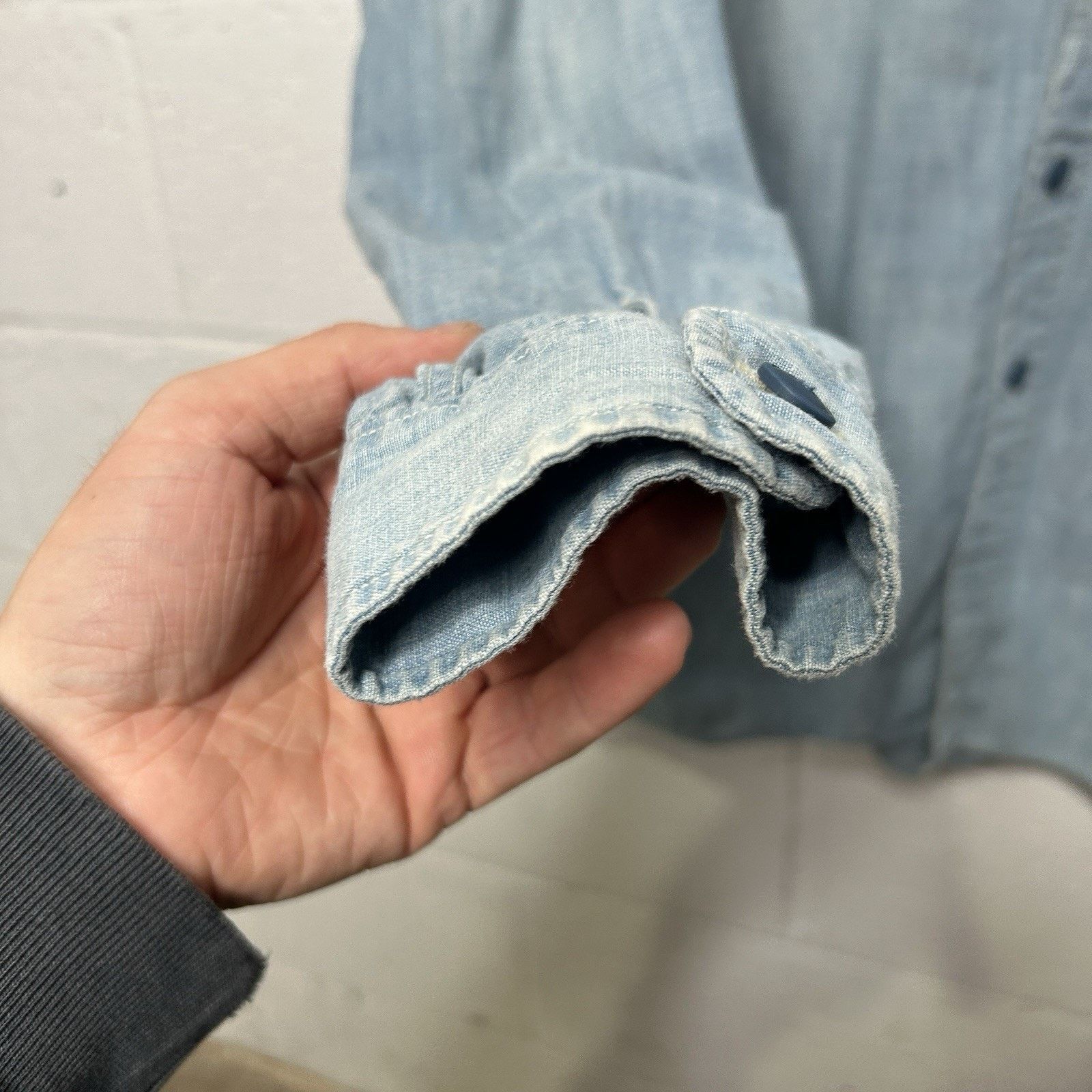 Polo Ralph Lauren Vintage Polo Ralph Lauren Denim "Stenciled" Button Down Size US L / EU 52-54 / 3 - 7 Thumbnail