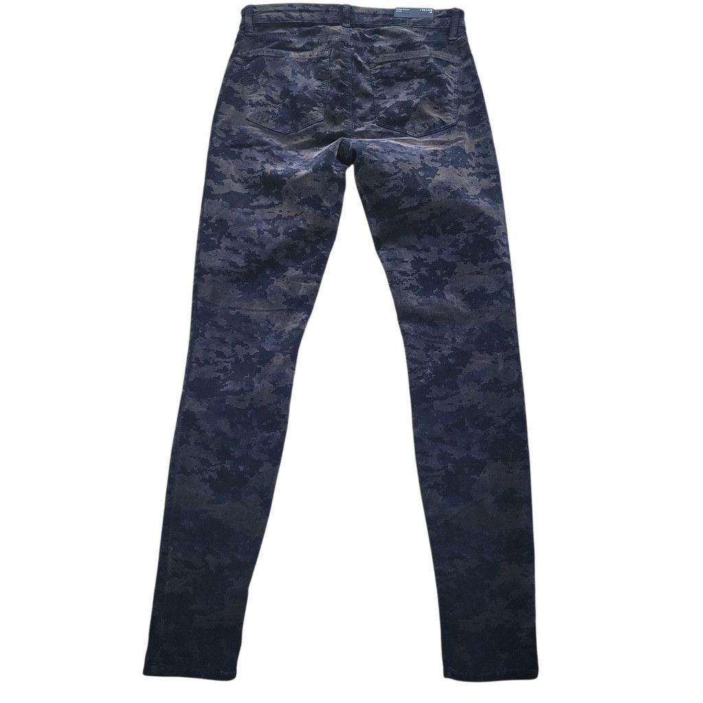 J Brand J. BRAND Women Olive Camo Velvet Super Skinny Mid-Rise Pants Size 28" / US 6 / IT 42 - 2 Thumbnail