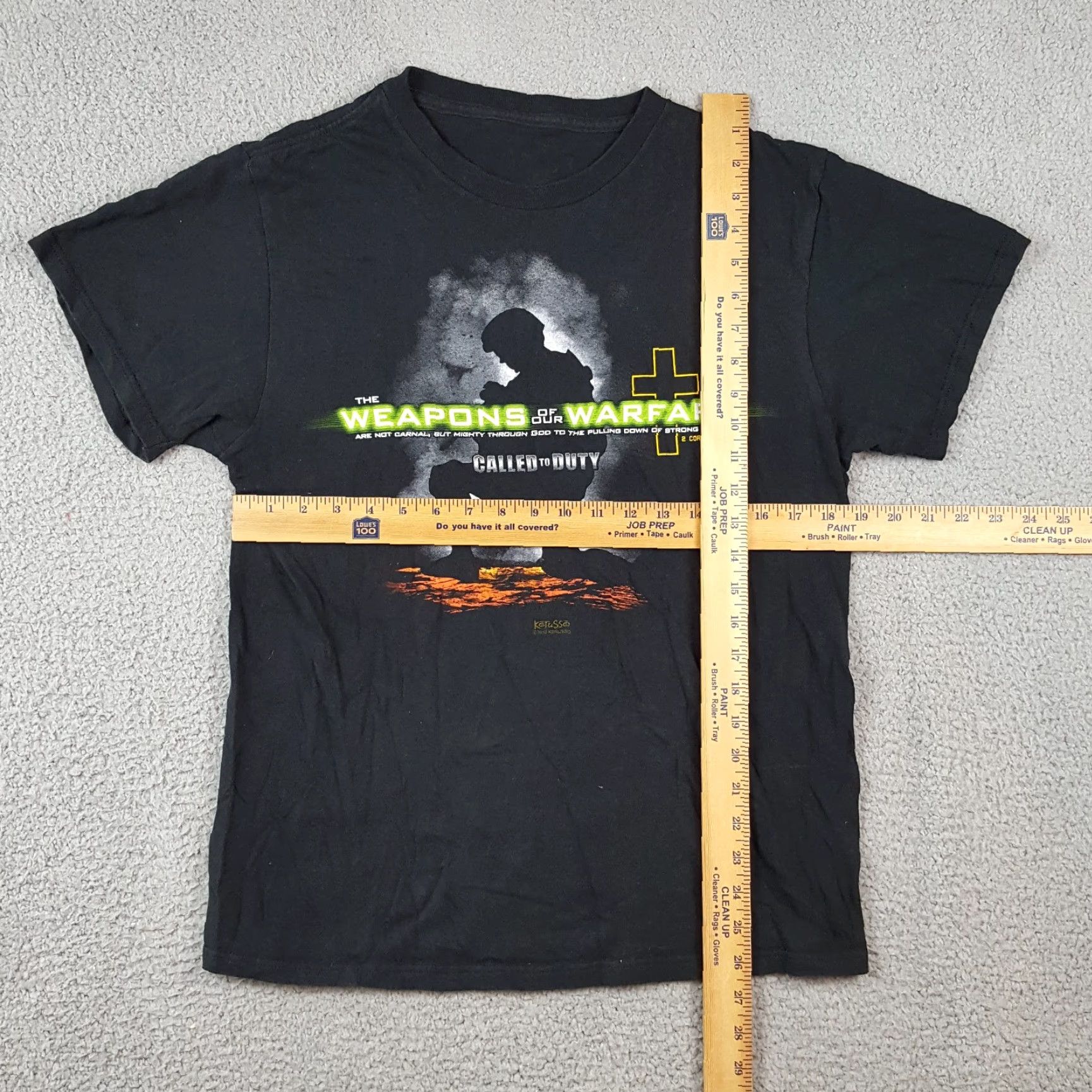 Vintage VINTAGE Call Of Duty T-Shirt Men Size S Black Retro Video Game Religious 90s Y2K Embroidered Size US S / EU 44-46 / 1 - 4 Thumbnail