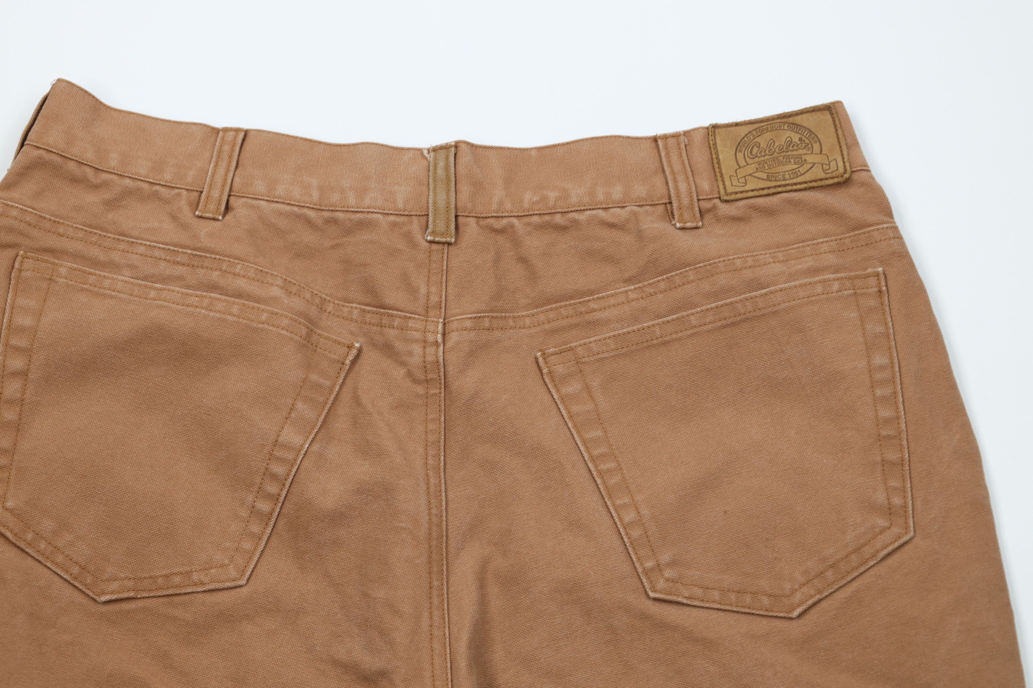 Cabelas Vintage Cabelas Wide Leg Canvas Pants Brown Cotton Size US 34 / EU 50 - 11 Thumbnail