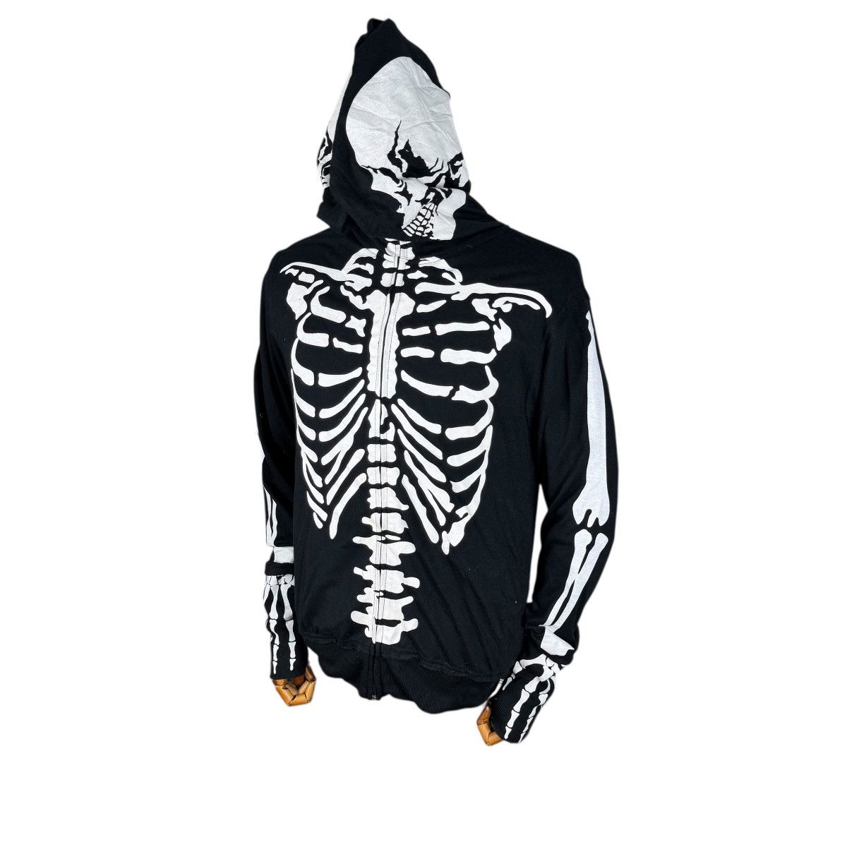 Japanese Brand ☀️AGENT SKELETON HOODIE ZIP SWEATER Size US M / EU 48-50 / 2 - 1 Thumbnail