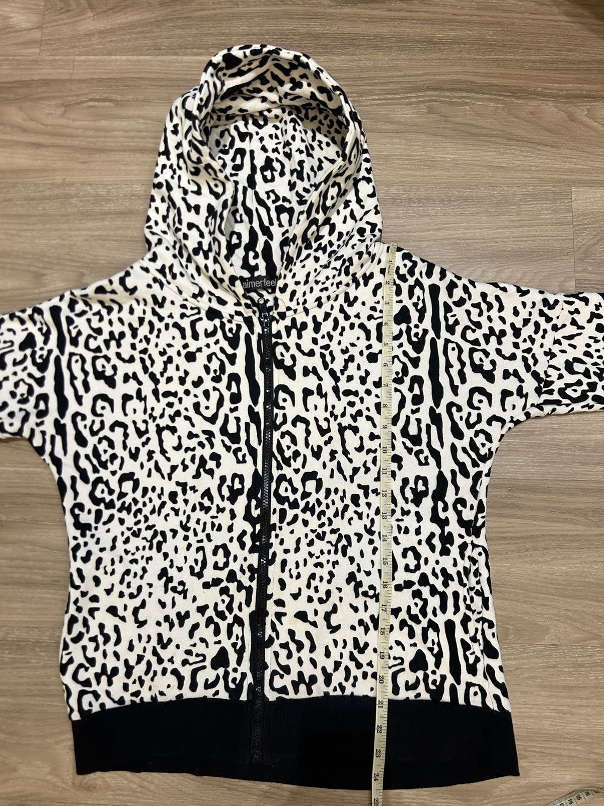Japanese Brand Aimerfeel Archive Japan Leopard Print Full-Zip Hoodie Size US M / EU 48-50 / 2 - 5 Thumbnail