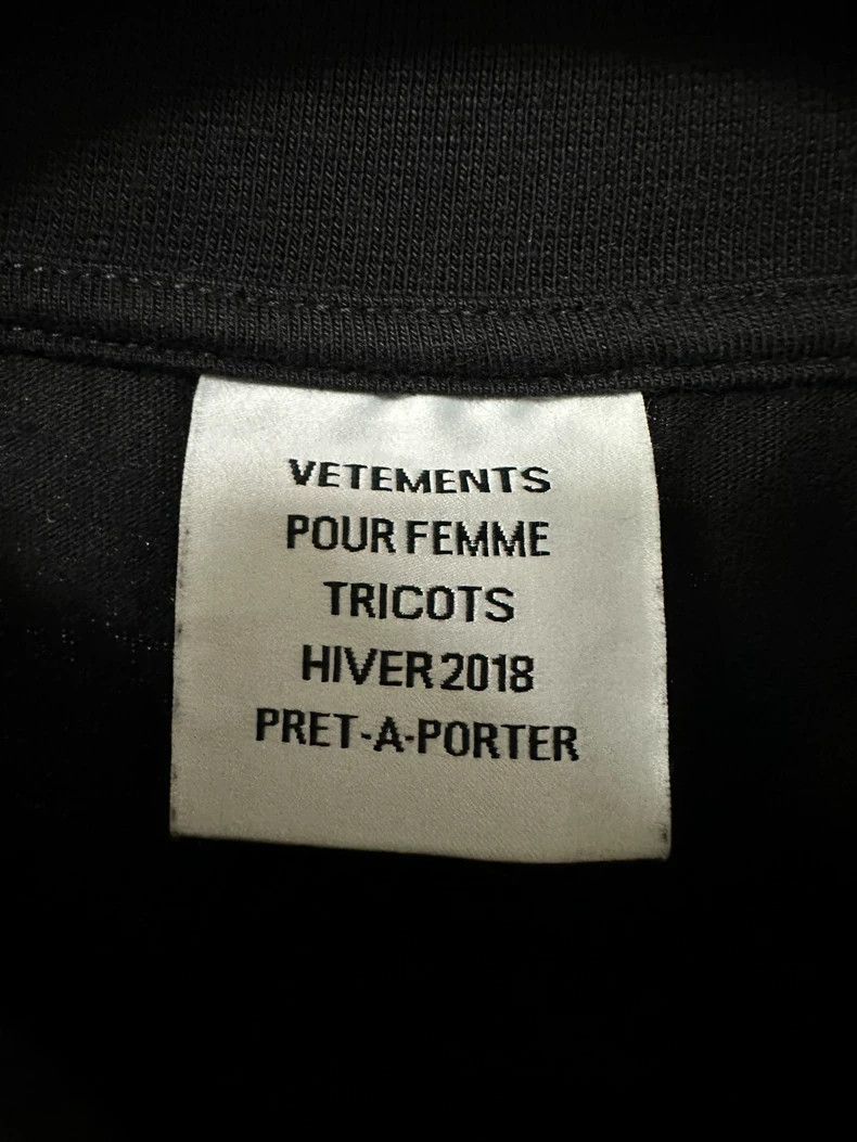 Vetements Vetements Black T-shirt Size US XS / EU 42 / 0 - 4 Thumbnail