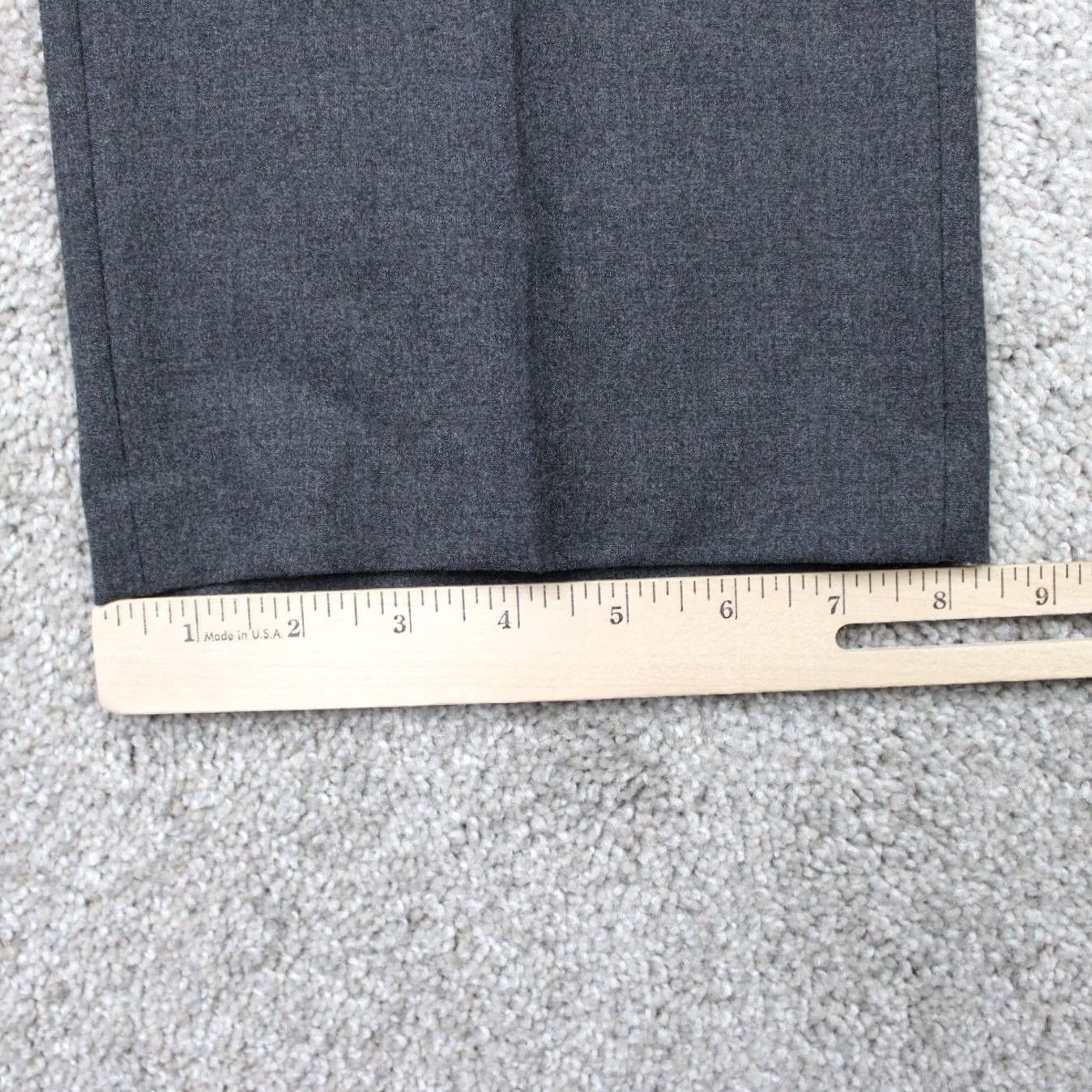 Haggar Haggar Premium Dress Pants Mens 40x30 Gray Straight Fit NWT Wool Polyester Front Flat Front Stretch Comfort Dress Pants Men Size US 40 / EU 56 - 4 Thumbnail