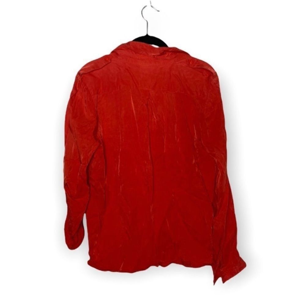 Other Edith Ella XL Orange Button Down Shirt Women’s Long Sleeve Size XL / US 12-14 / IT 48-50 - 5 Thumbnail