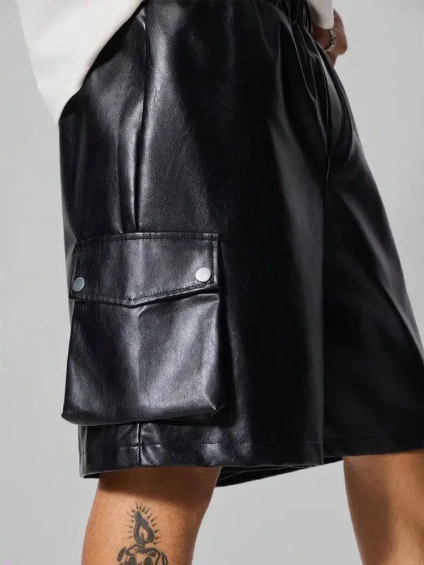 Japanese Brand Kubota x Miki PU Leather Punk Shorts Rock Size US 32 / EU 48 - 7 Thumbnail
