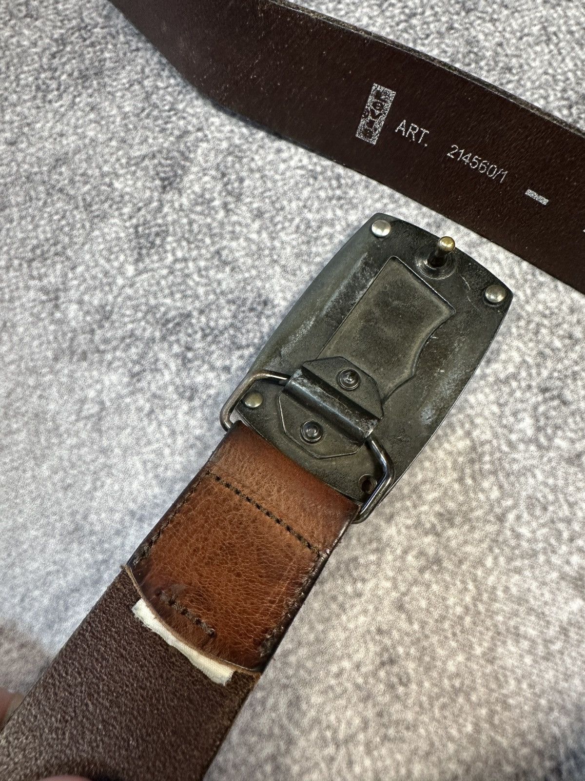 Levi's × Vintage Y2K Vintage Levi’s Logo Belts Streetwear Rare Leather USA Size ONE SIZE - 2 Thumbnail