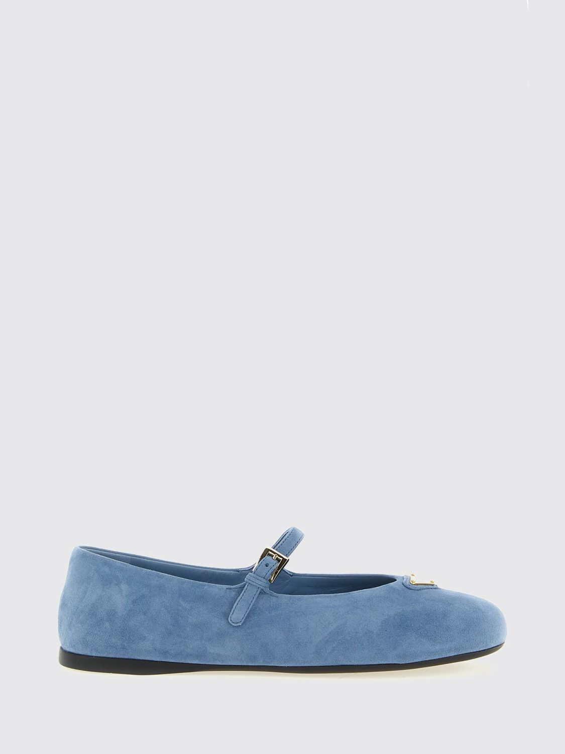 Prada Prada Ballet Flat Woman Gnawed Blue Size US 8.5 / IT 38.5 - 1 Preview
