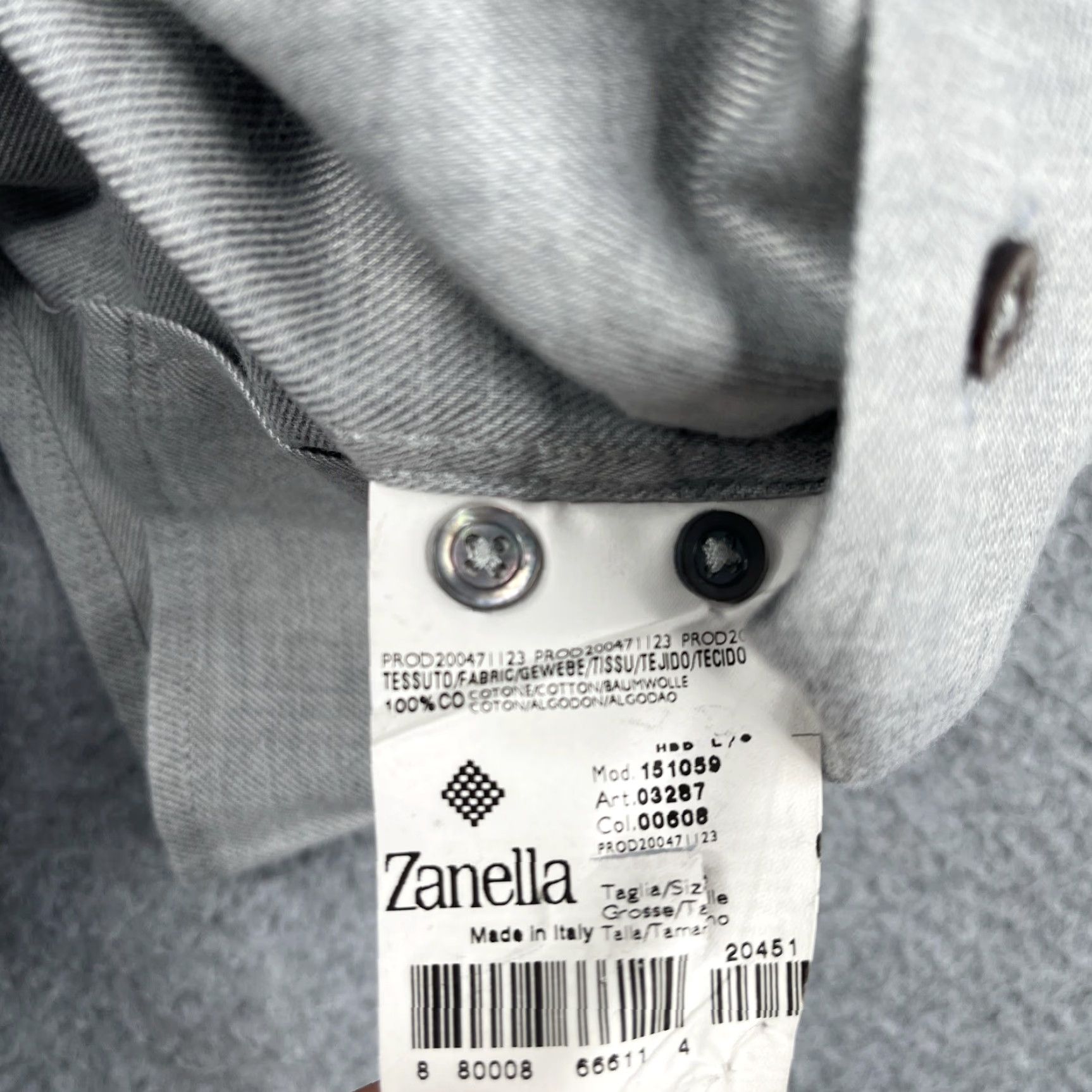 Zanella Zanella Shirt Button-Up Long Sleeve Mens Small Gray Heather Pocket Casual Classic Designer Vintage: No Size US S / EU 44-46 / 1 - 6 Thumbnail