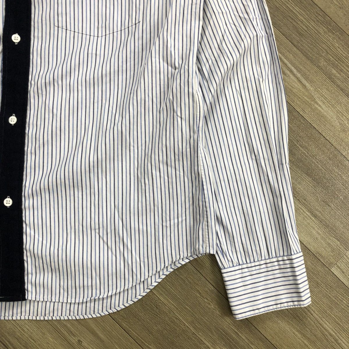 Comme des Garcons Homme Deux AW11 Comme des Garcons Homme Deux CDG Striped Shirt Designer Size US S / EU 44-46 / 1 - 7 Thumbnail