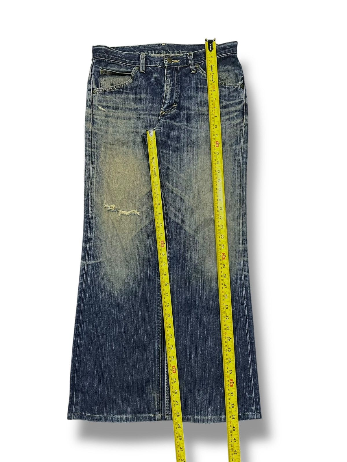 Lee Bootcut Vintage 90s Lee Riders Japan - Faded Mud Wash Jeans Size US 33 - 12 Thumbnail