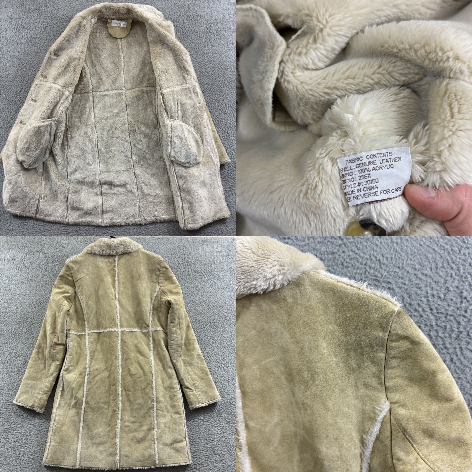 Jones New York VINTAGE Jones New York Coat Womens Small Brown Leather Suede 90s Sport Outdoor Fashion Bohemian Retro 90s City Designer Mens Womens Boys Girls Size S / US 4 / IT 40 - 8 Thumbnail
