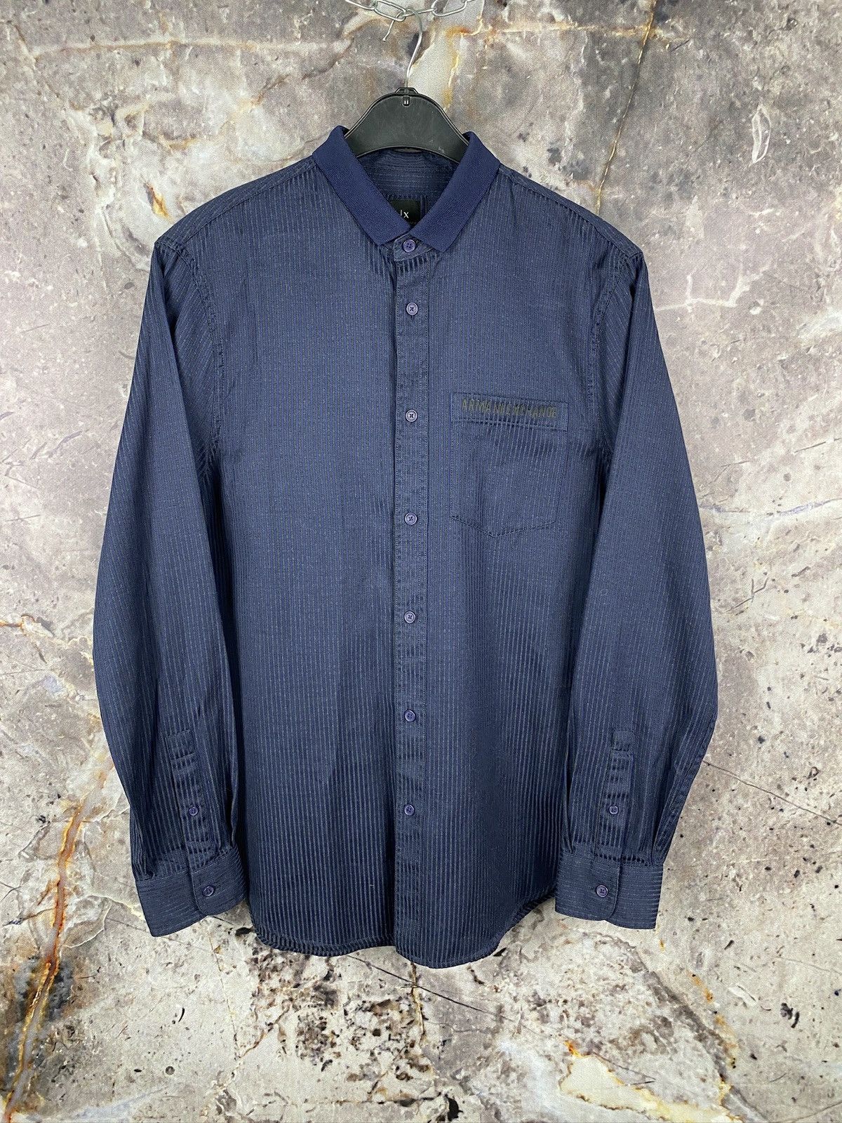Armani Men’s Armani Exchange Long Sleeve Shirt Button Up Size M Size US M / EU 48-50 / 2 - 1 Thumbnail