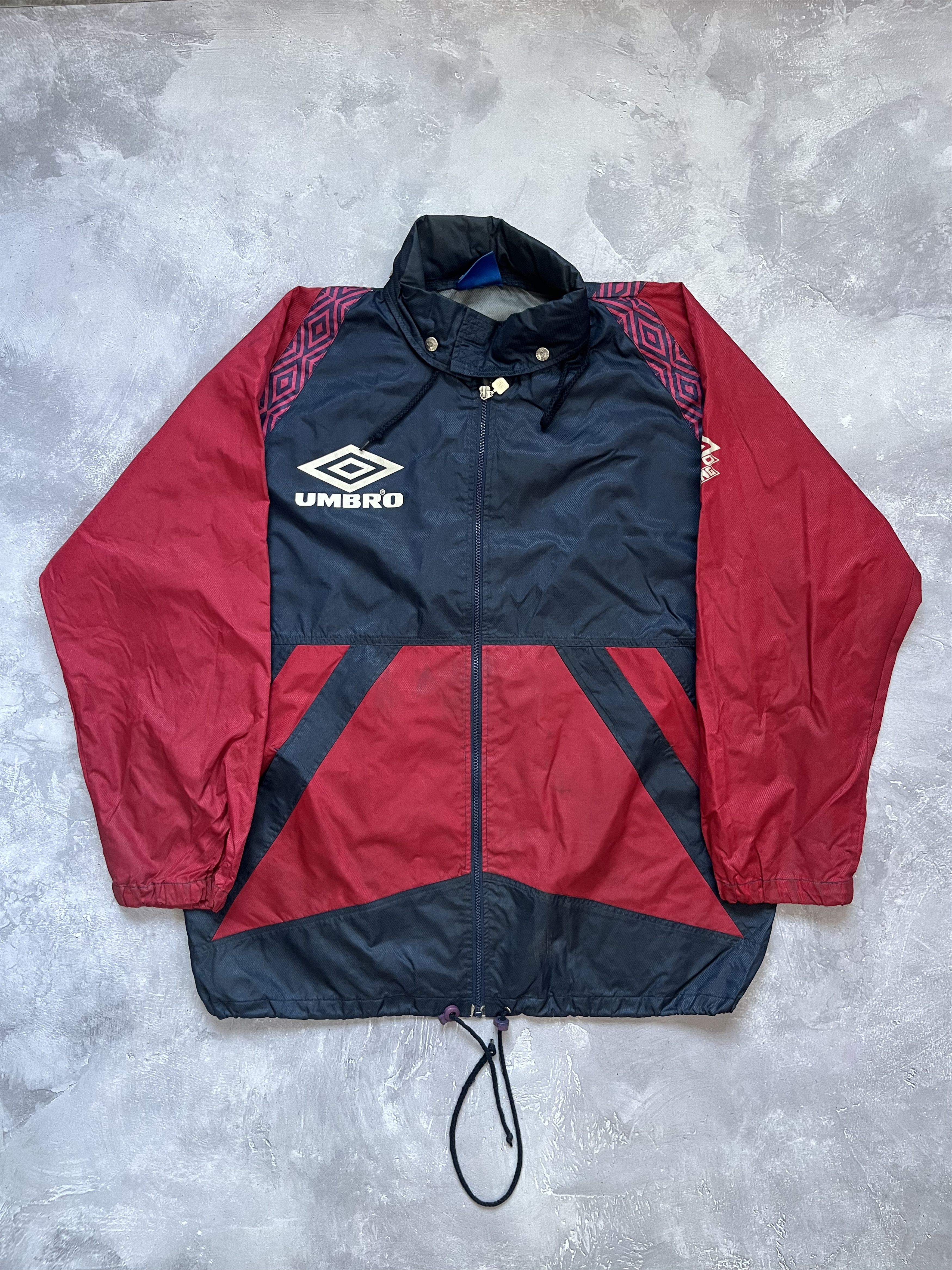 Umbro UMBRO PRO TRAINING FOOTBALL JACKET RAINCOAT JACKET VINTAGE Size US L / EU 52-54 / 3 - 1 Thumbnail