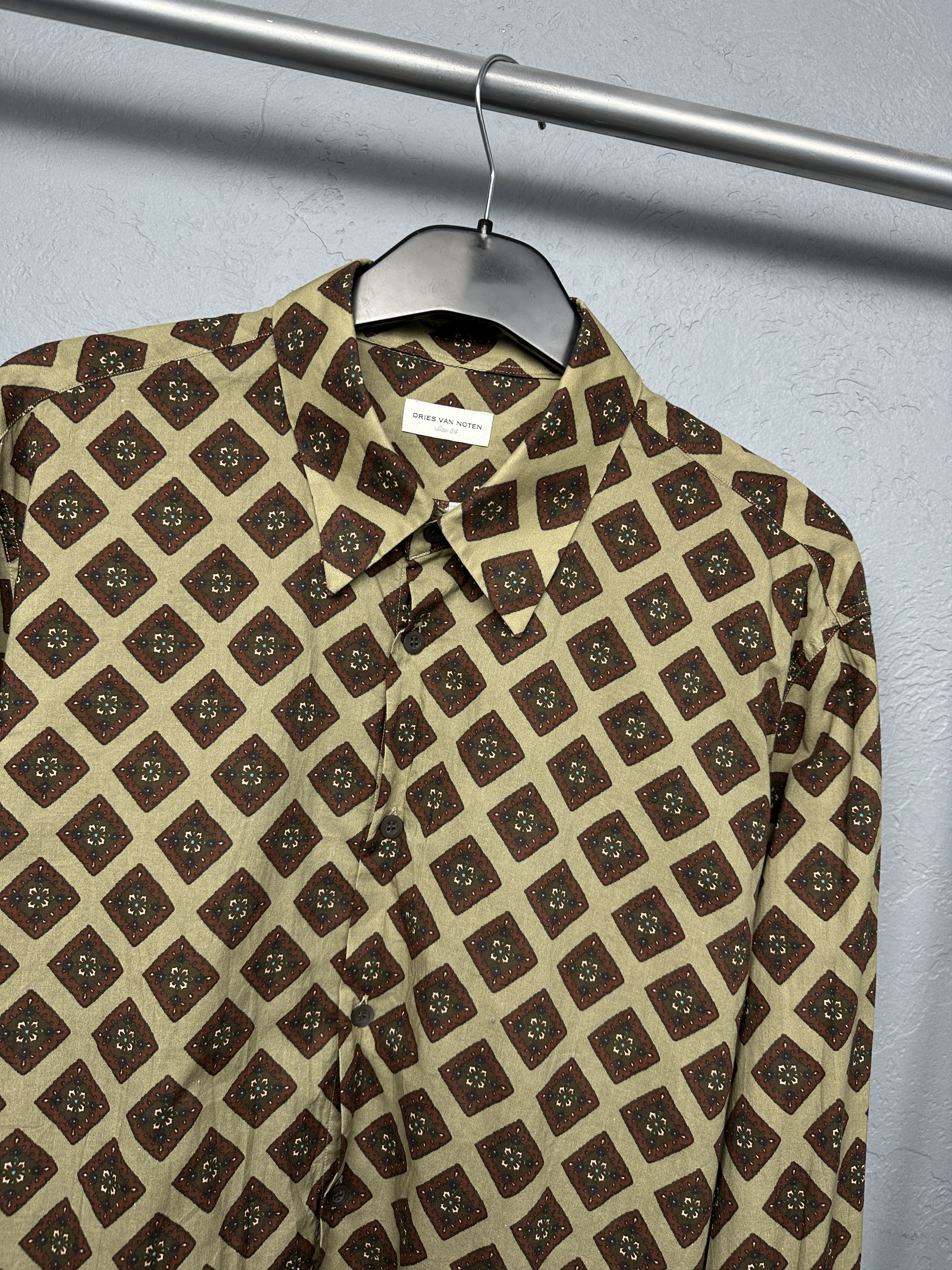 Dries Van Noten Dries Van Noten Mens Long Sleeve Shirt Size US L / EU 52-54 / 3 - 2 Thumbnail