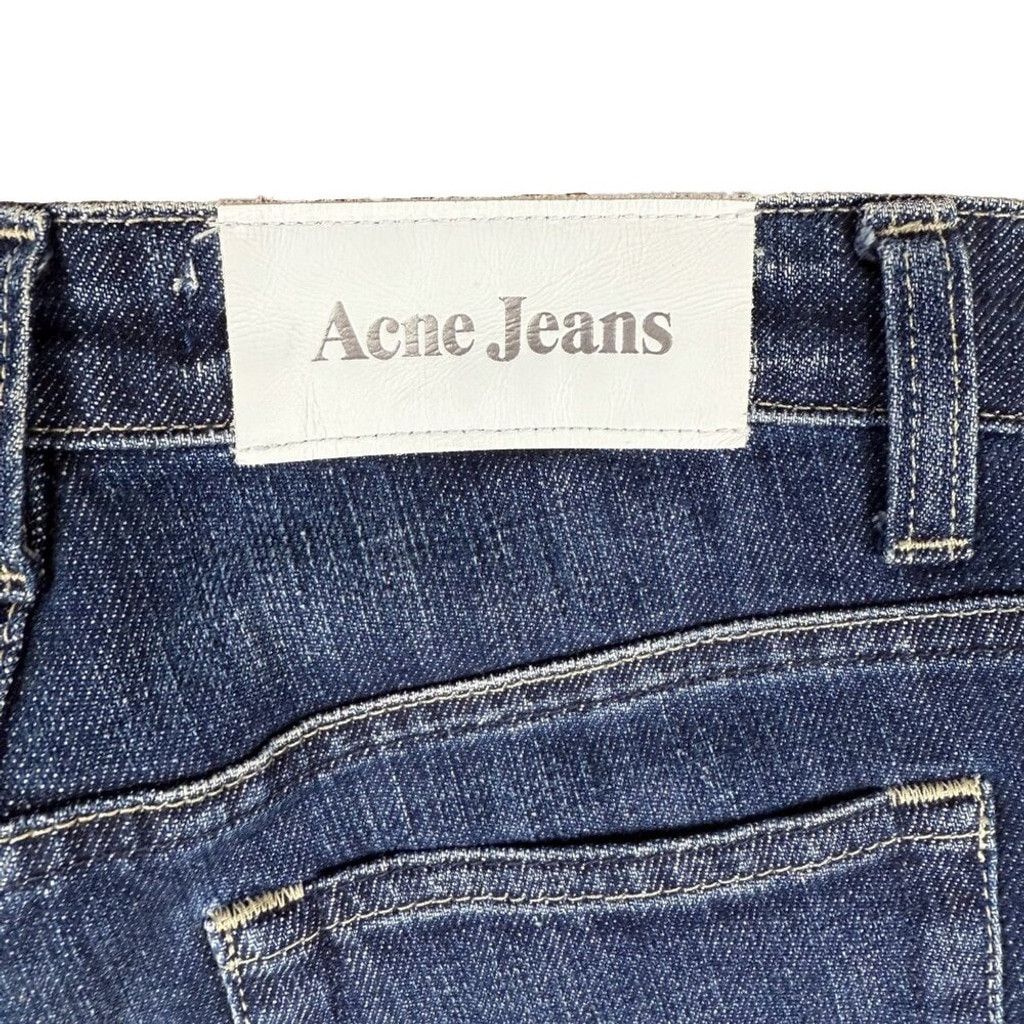 Acne Studios ACNE JEANS Hep Pure Straight Low Waist Dark Blue Jeans Sz 24 Size 42" / US 20 - 6 Thumbnail
