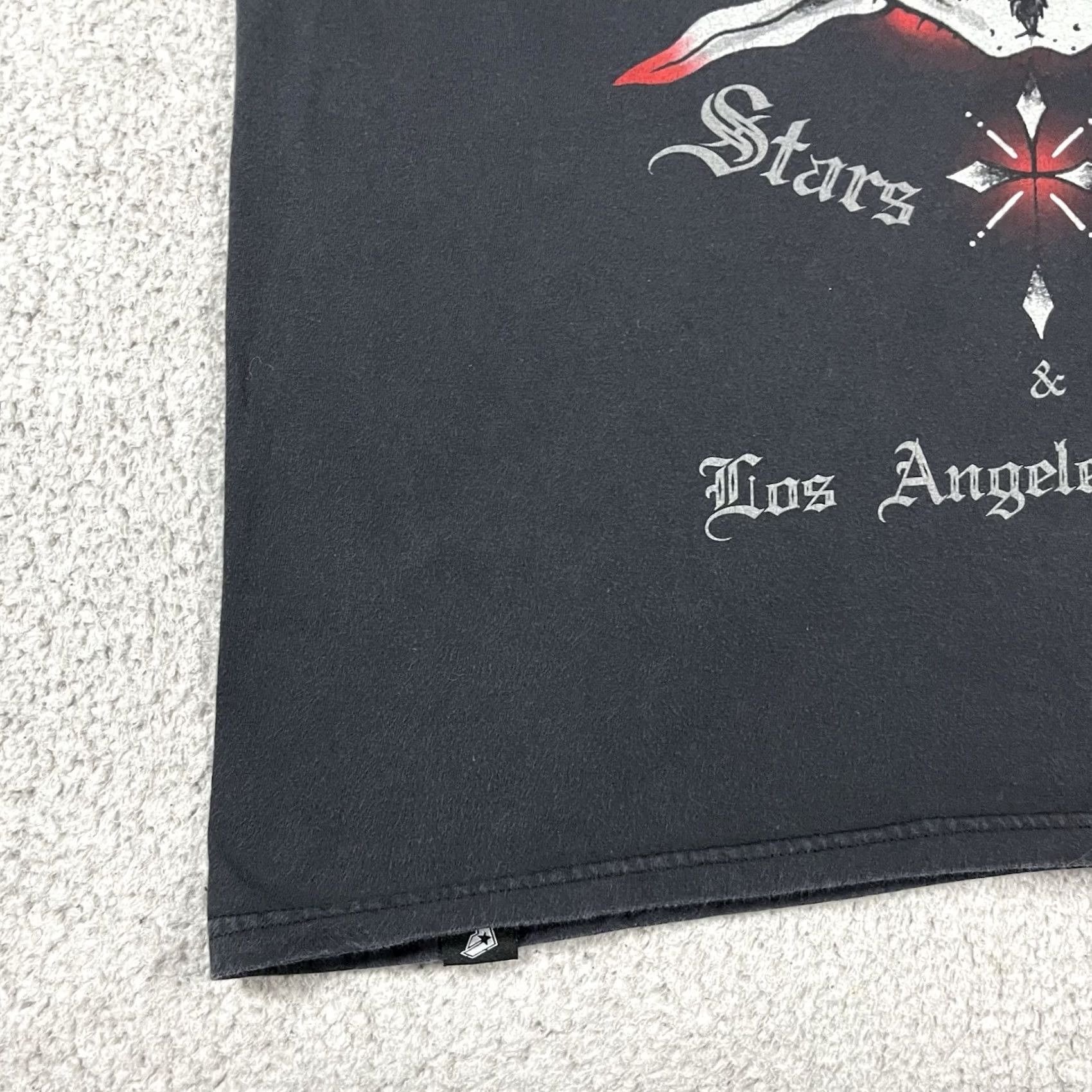 Vintage Famous Stars & Straps Shirt Mens L Vintage Y2K Los Angeles Skull Graphic Print Crew Neck Black Cotton T-Shirt 90s Punk Rock Streetwear Size US L / EU 52-54 / 3 - 7 Thumbnail
