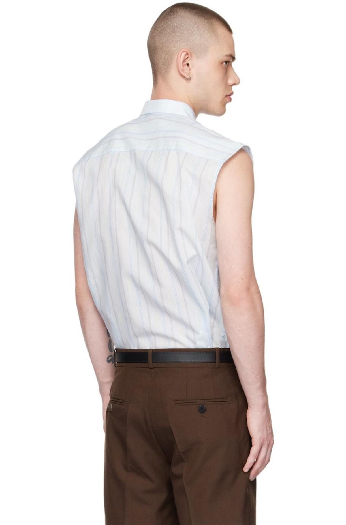 Ernest W. Baker BNWT SS23 ERNEST W. BAKER STRIPED SLEEVELESS SHIRT 46 Size US S / EU 44-46 / 1 - 13 Thumbnail