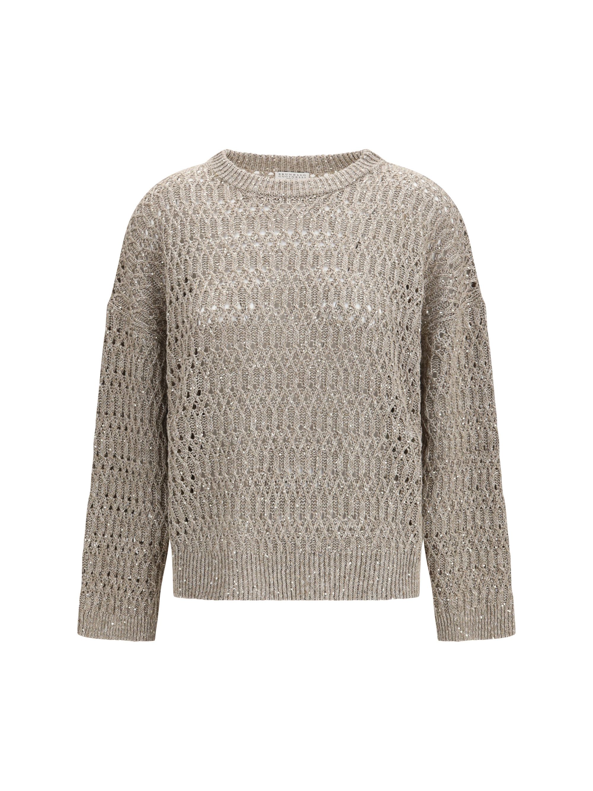 Brunello Cucinelli Openwork Sweater Size L / US 10 / IT 46 - 1 Thumbnail