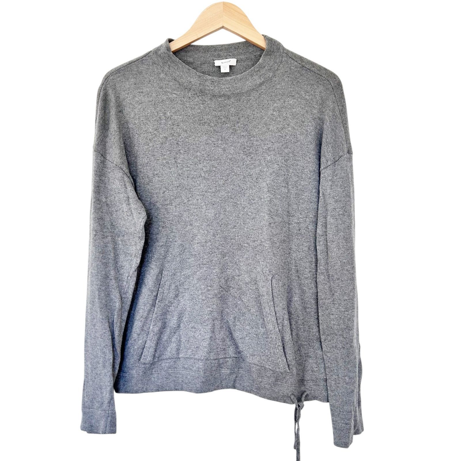 Other J. Jill Pure Jill Gray Sweater Drawstring Bottom Sz M Size M / US 6-8 / IT 42-44 - 1 Thumbnail