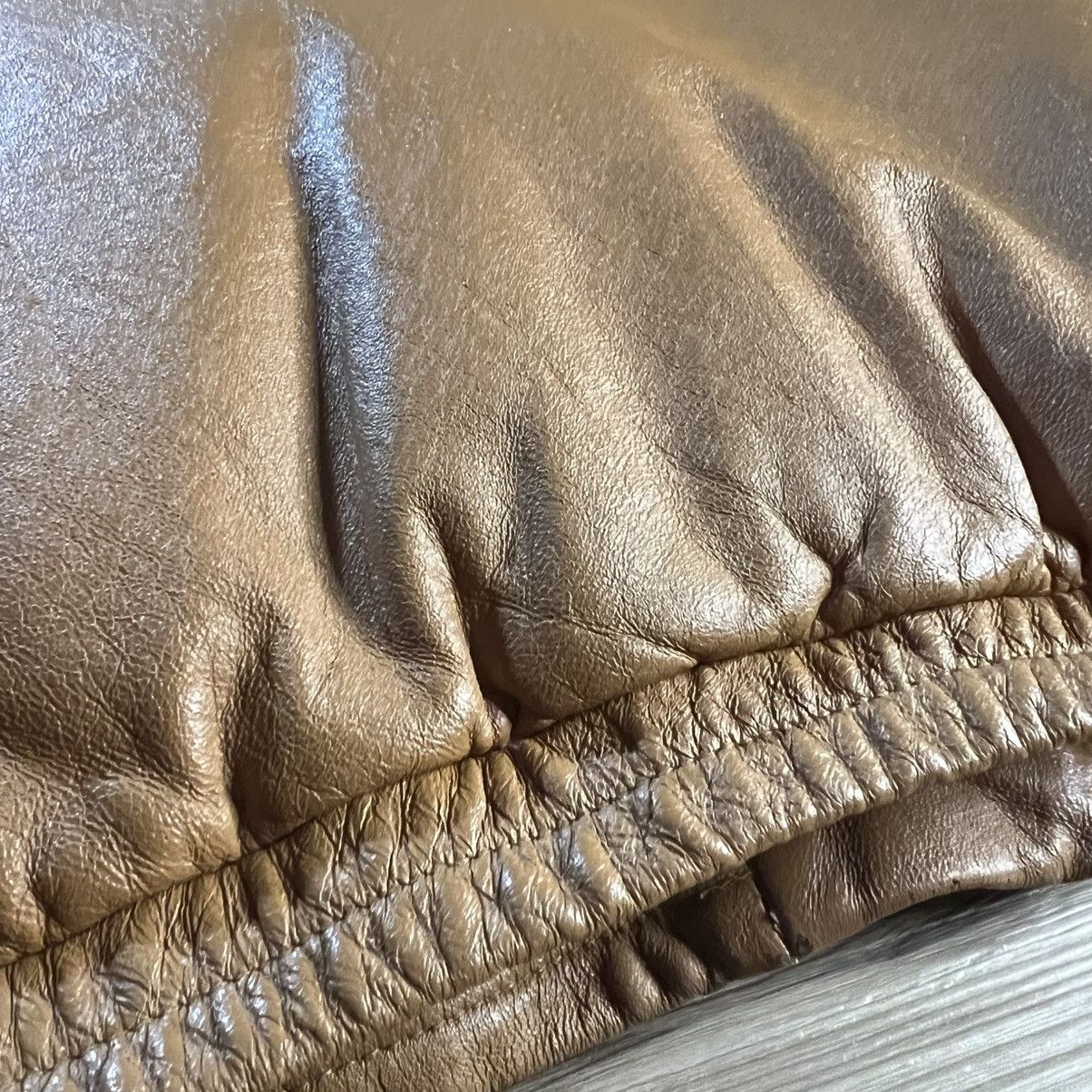 Supreme Supreme FW15 Tan Leather Down Puffer Jacket Fur Trim Size US L / EU 52-54 / 3 - 24 Thumbnail