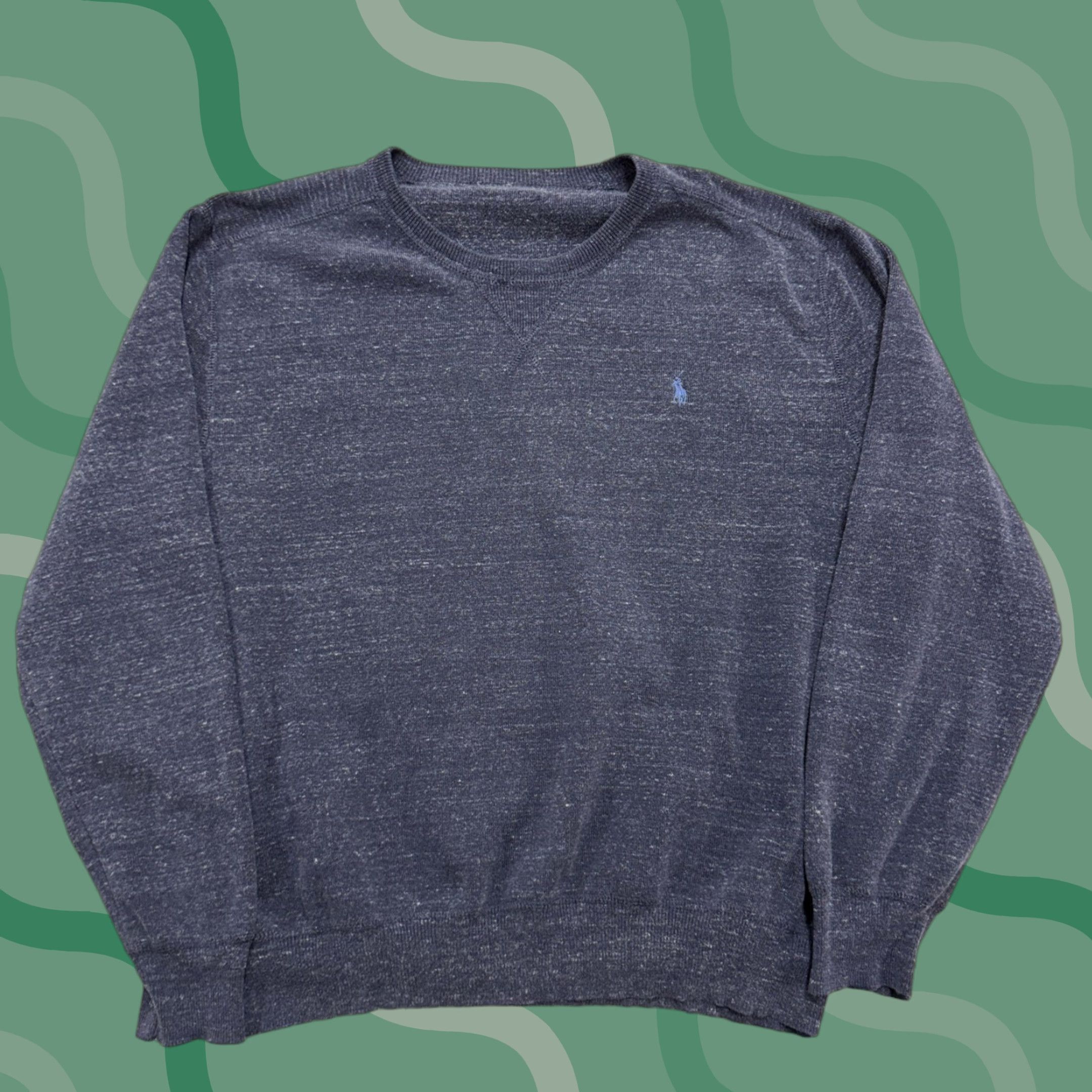 Polo Ralph Lauren Polo Ralph Lauren Sweater Mens Large Blue Heather Knit Crewneck Pullover Pony Size US L / EU 52-54 / 3 - 1 Thumbnail