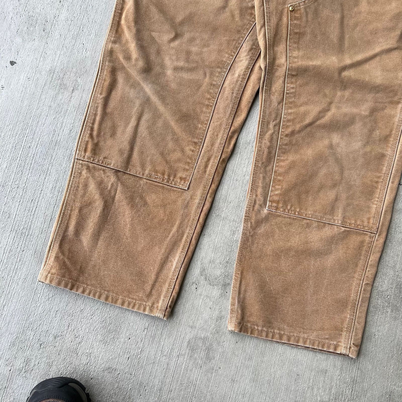 Carhartt × Vintage Carhartt brown double knee work wear carpenter pants Size US 37 - 4 Thumbnail