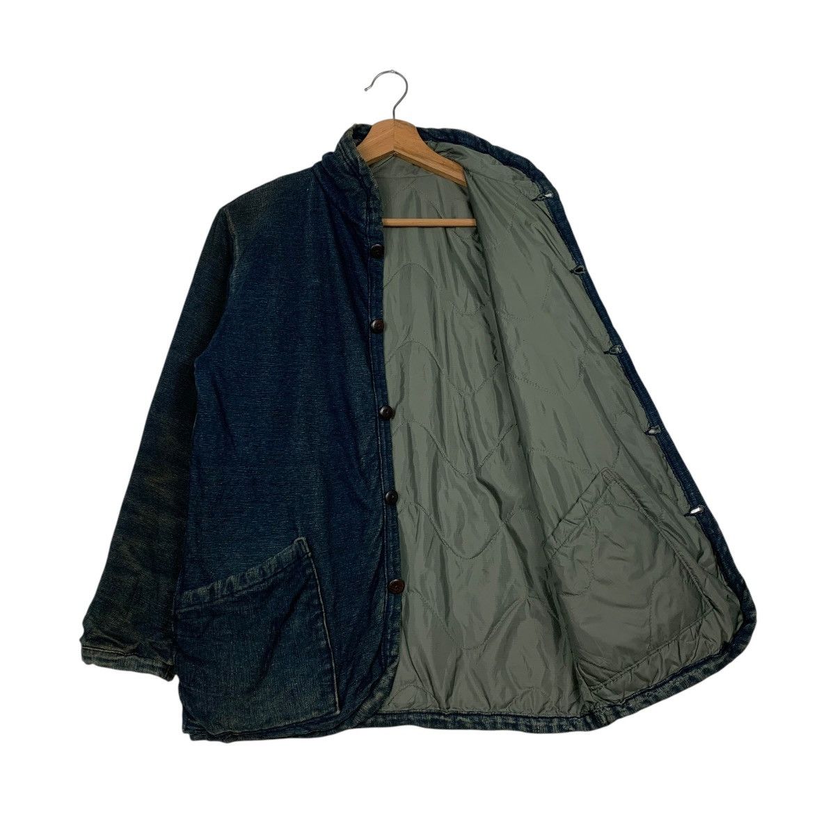 45rpm Vintage 45rpm Sashiko Indigo Denim Reversible Jacket Size US S / EU 44-46 / 1 - 7 Thumbnail