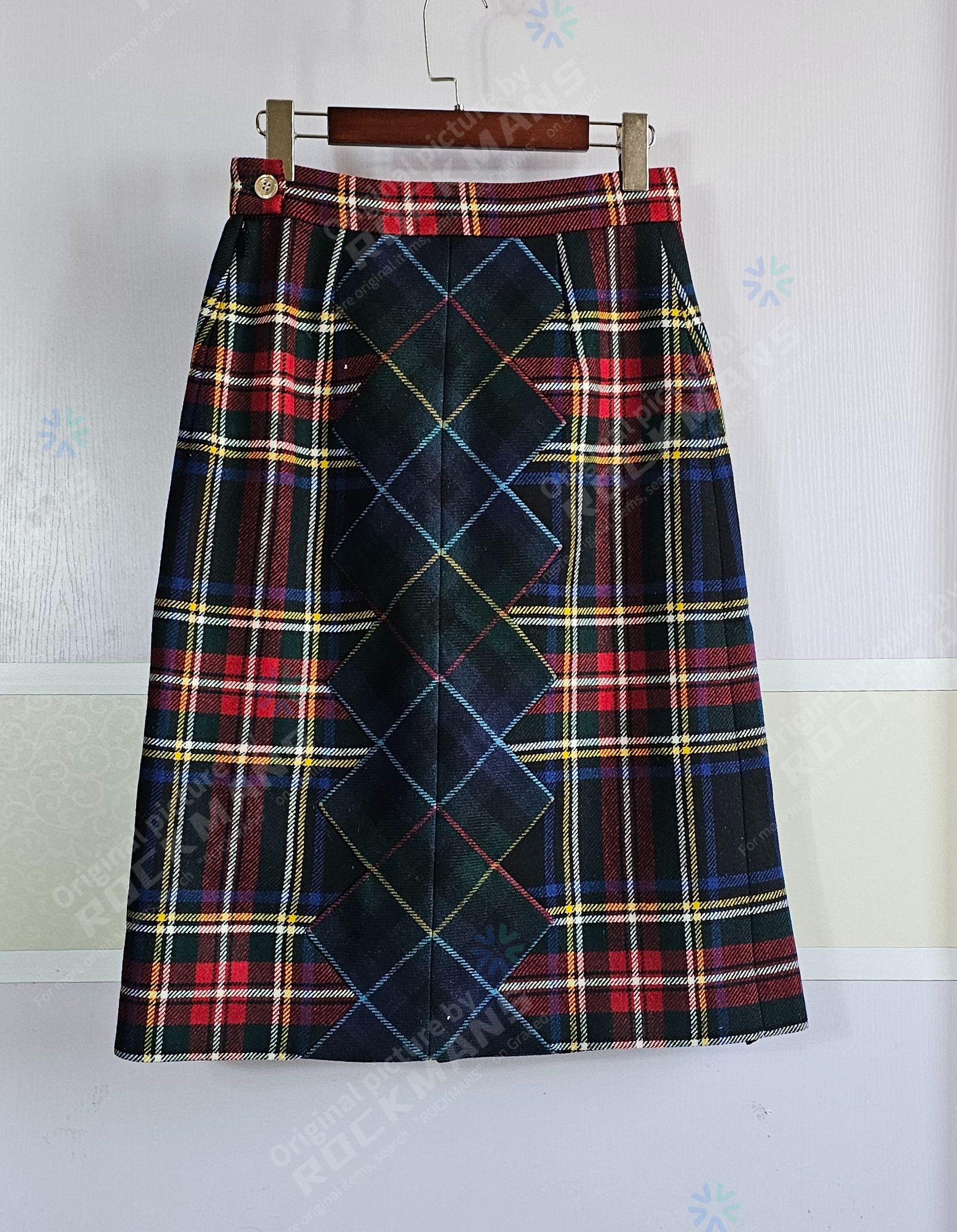 Gucci GUCCI Women's Mid-Length Wool Back Skirt Size 38 Size 38" / US 16 / IT 52 - 3 Thumbnail