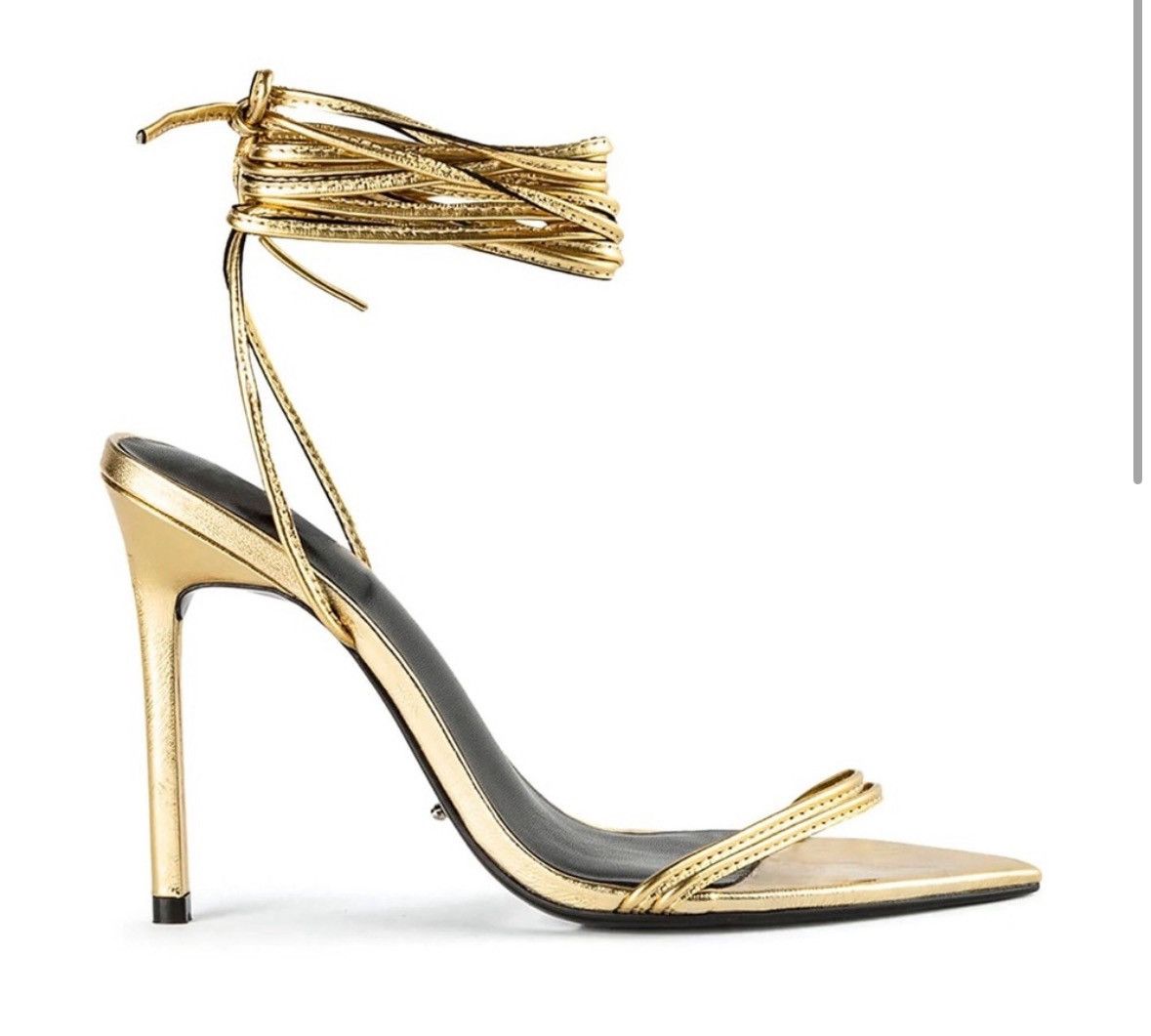 Tony Bianco TONY BIANCO MILLIE GOLD FOIL HEELS SIZE 8 Size US 8 / IT 38 - 3 Thumbnail