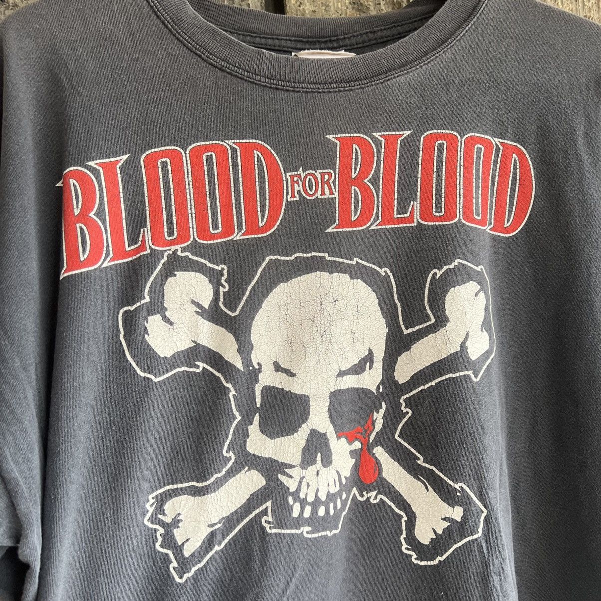 Vintage 1999 Blood For Blood Wasted Youth Crew Band Tee Shirt Size US XL / EU 56 / 4 - 4 Thumbnail