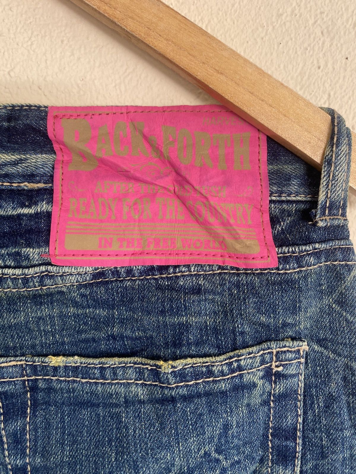 Japanese Brand COLZA 2000s Patchwork Distressed Denim Size 30" / US 8 / IT 44 - 9 Thumbnail