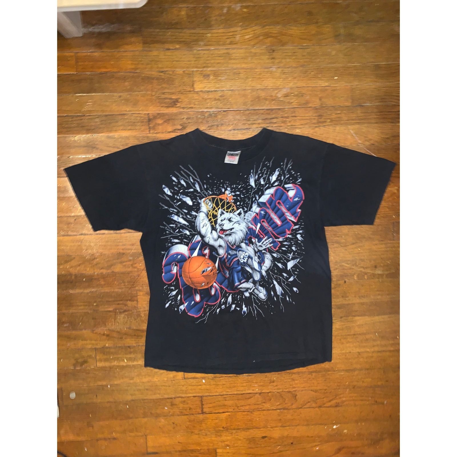 NCAA × Vintage Vintage 90s UConn Huskies XPlosion Shattered Backboard L Size US L / EU 52-54 / 3 - 3 Thumbnail