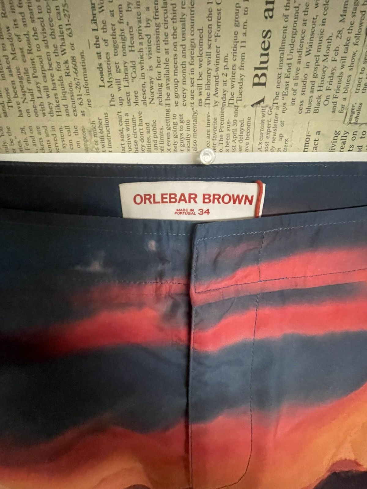 Orlebar Brown East Hampton sunset photographic Bulldog Tailored Size US 34 / EU 50 - 2 Thumbnail