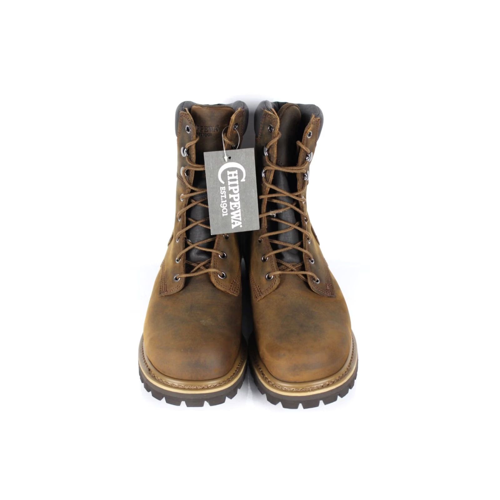 Chippewa Chippewa Men's Hador 8" Oblique Steel Logger Boots Size 9.5 XW Brown Size US 10 / EU 43 - 3 Thumbnail