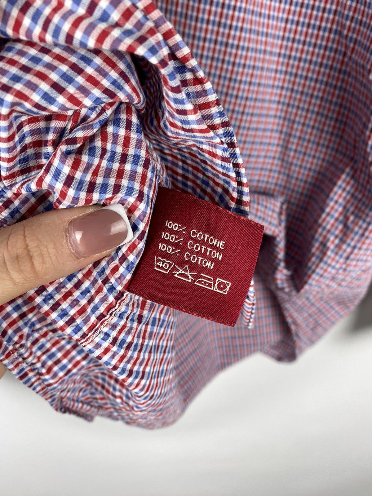 Boggi Boggi Milano men’s long sleeve plaid button up shirt size L Size US L / EU 52-54 / 3 - 13 Thumbnail