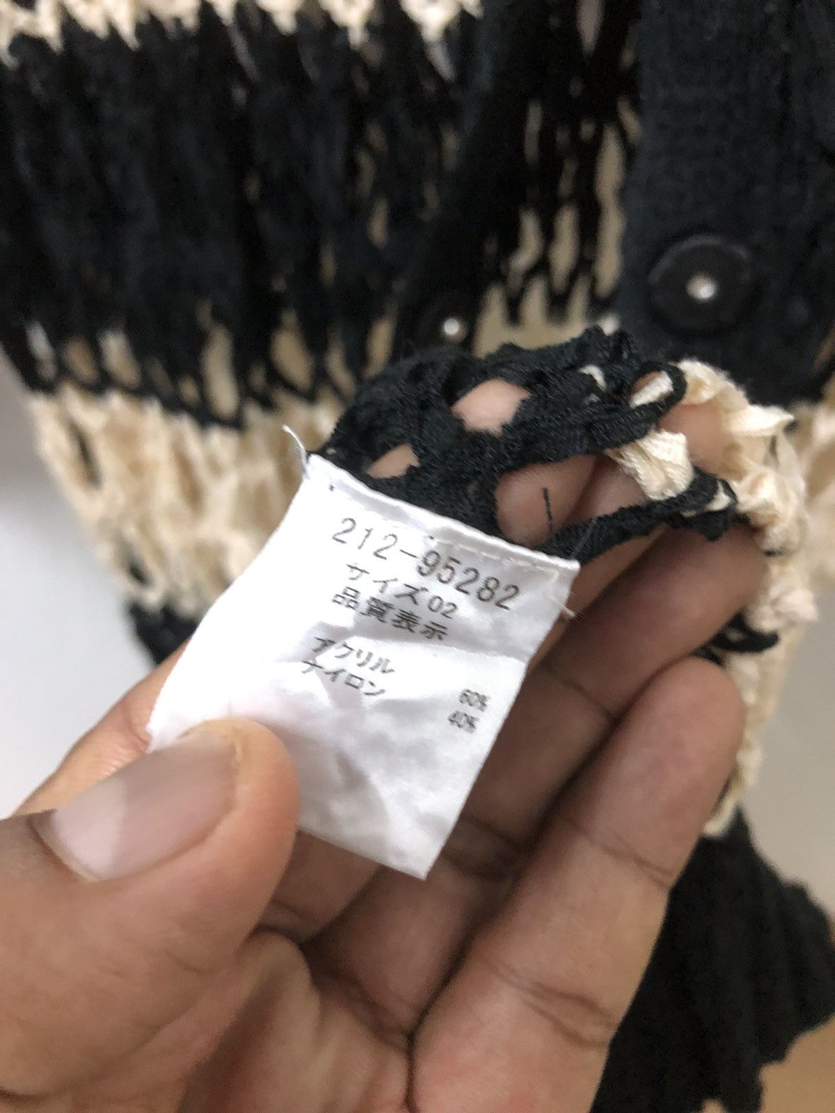 If Six Was Nine × Japanese Brand Holey Knit Sweater If Six Was Nine Style Size US L / EU 52-54 / 3 - 5 Thumbnail