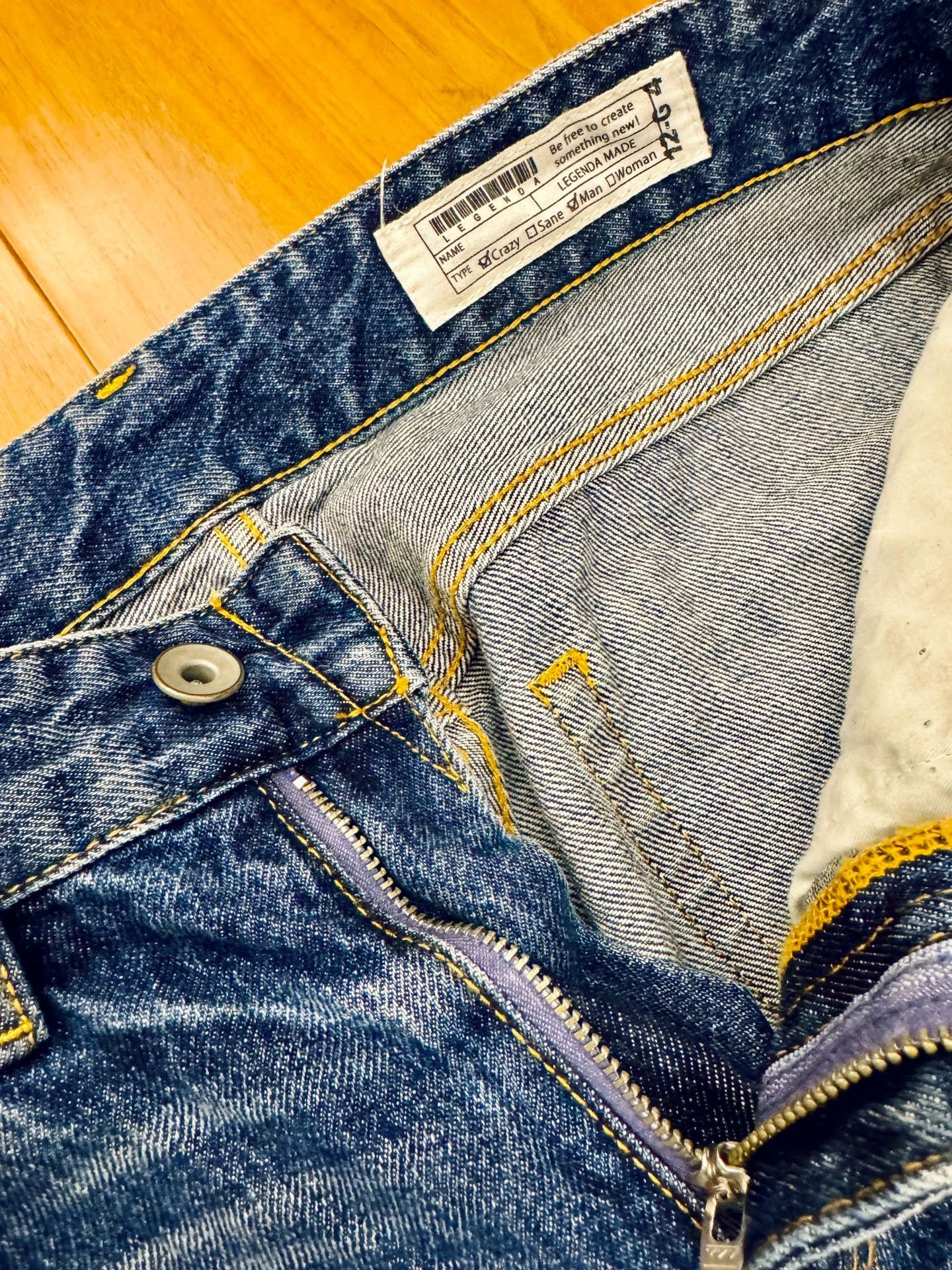 Other LEGENDA BY VANQUISH Washed Destroyed Blue Denim Jeans L Size US 34 / EU 50 - 4 Thumbnail