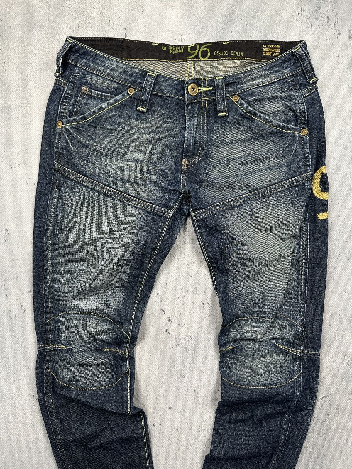 G-Star Vintage G-Star RAW Elwood Heritage Embro Narrow Jeans 96 y2k Size 30" / US 8 / IT 44 - 7 Thumbnail