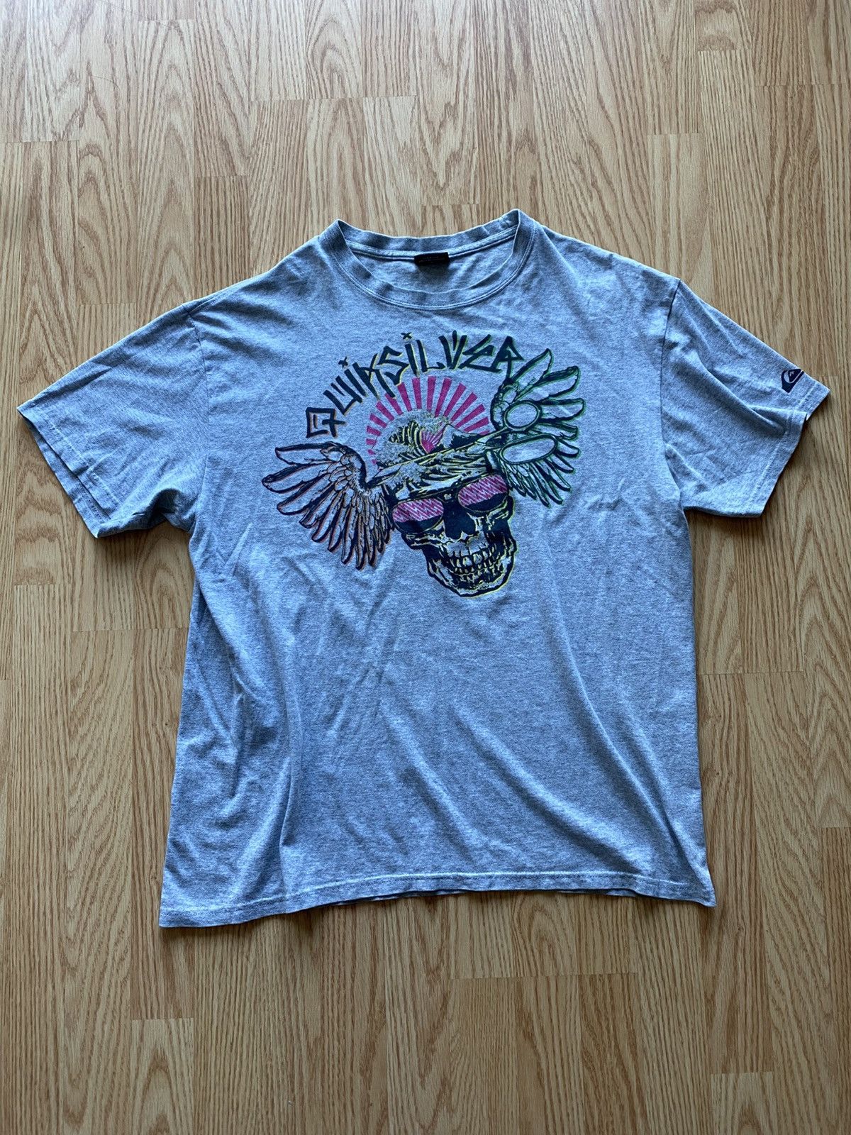 Quiksilver Vintage Quiksilver Surf skate Skull Tee T shirt Y2K Size US XL / EU 56 / 4 - 1 Thumbnail