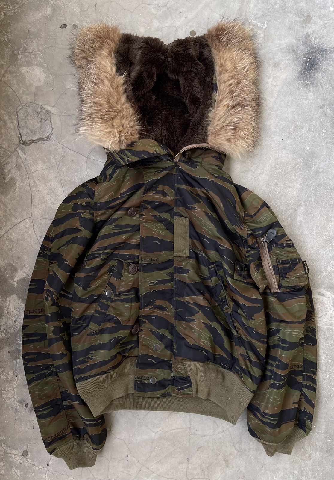 Hysteric Glamour Rare 90s Hysteric Glamour Alpha Ma-1 Raccon Fur Hooded Size US L / EU 52-54 / 3 - 10 Thumbnail