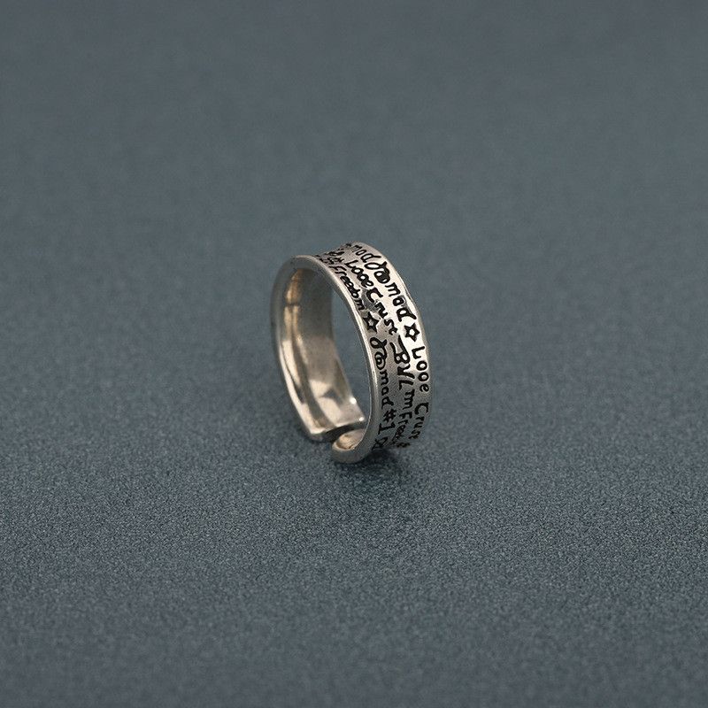 Jewelry Hip-hop Jewelry Rings Open Size Chrome Ring (Size 7-13) Size ONE SIZE - 4 Thumbnail