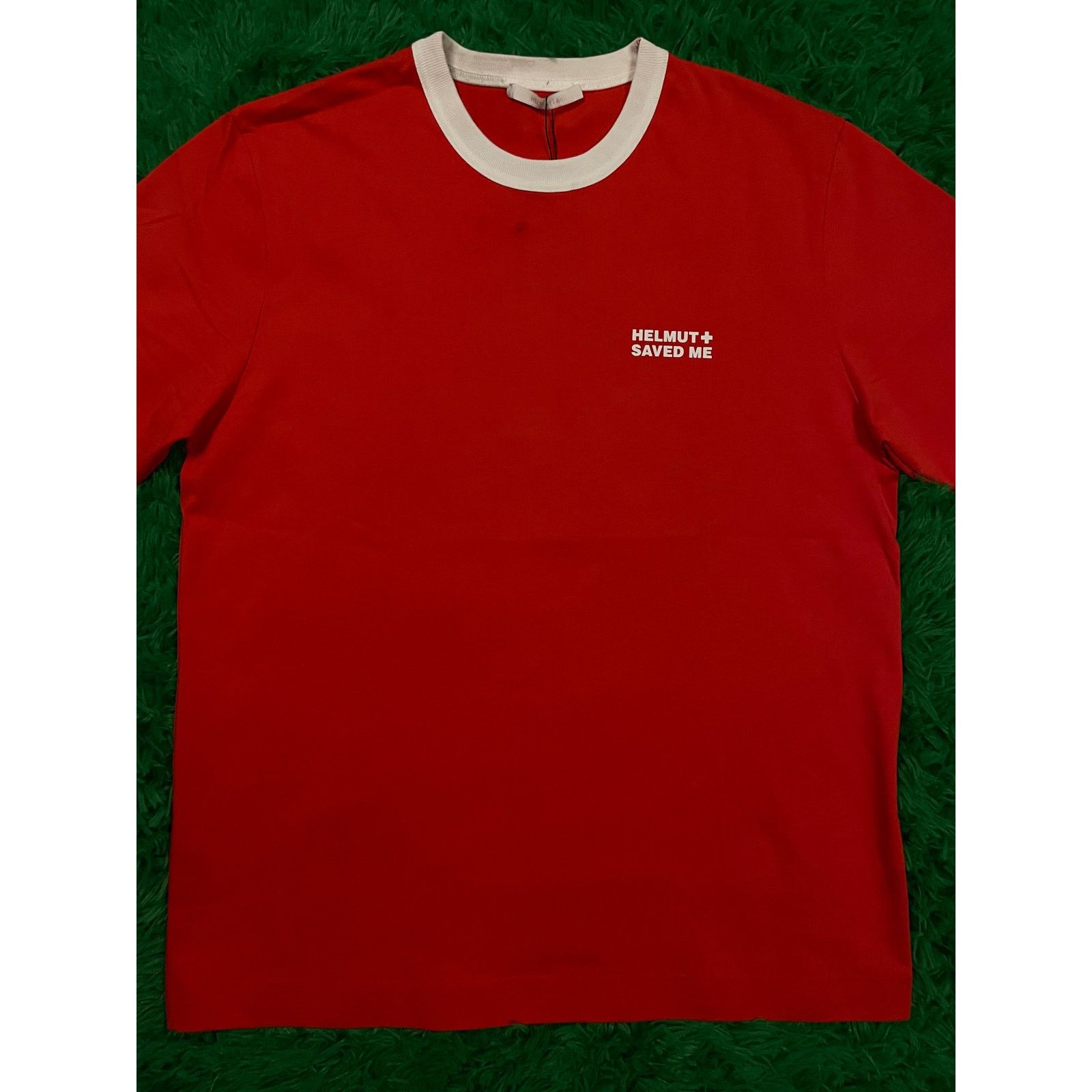 Helmut Lang Helmut Lang Tee Red Medium Used Size US M / EU 48-50 / 2 - 1 Thumbnail